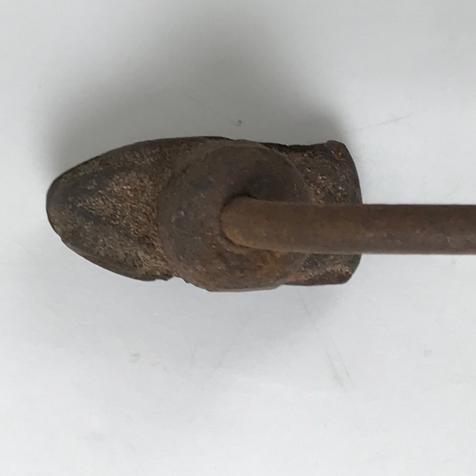 Japanese Cast Iron Yaki-In Branding Stamp Vtg Wood Craft Sweets Warabi Fern T150