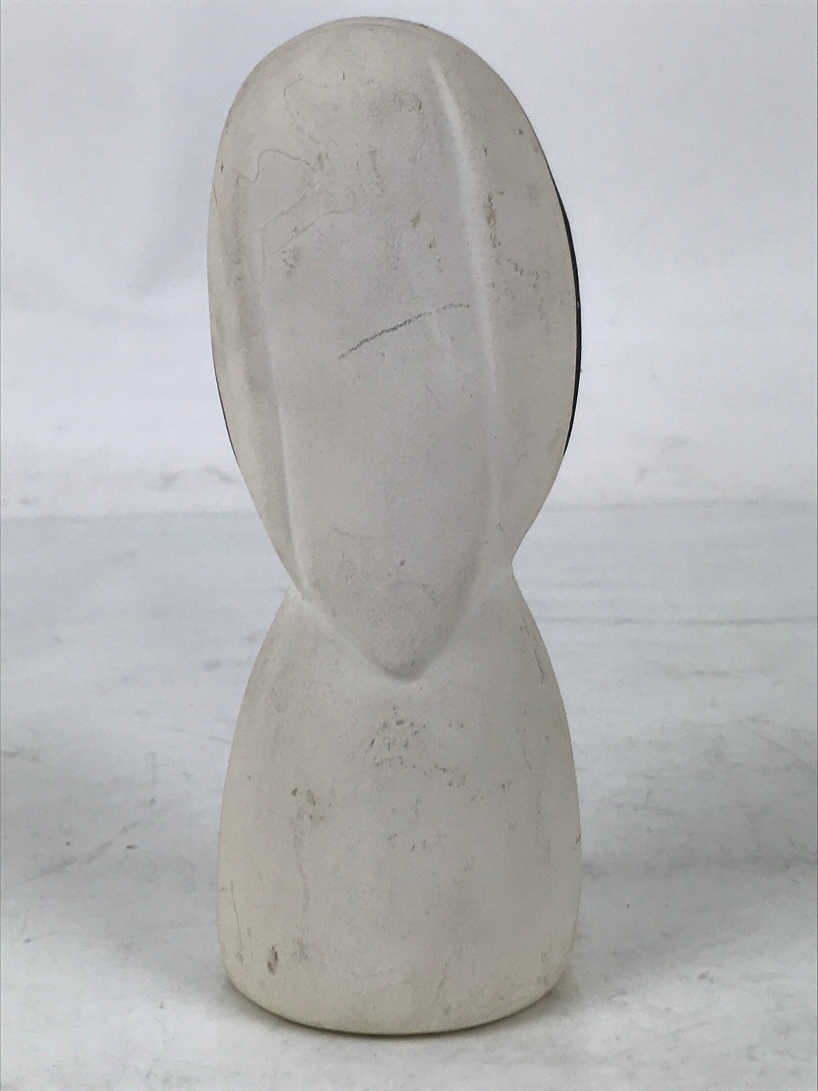 Japanese Catholic Singing Nun Clay Figurine Vtg Ceramic Sister White Black ST64