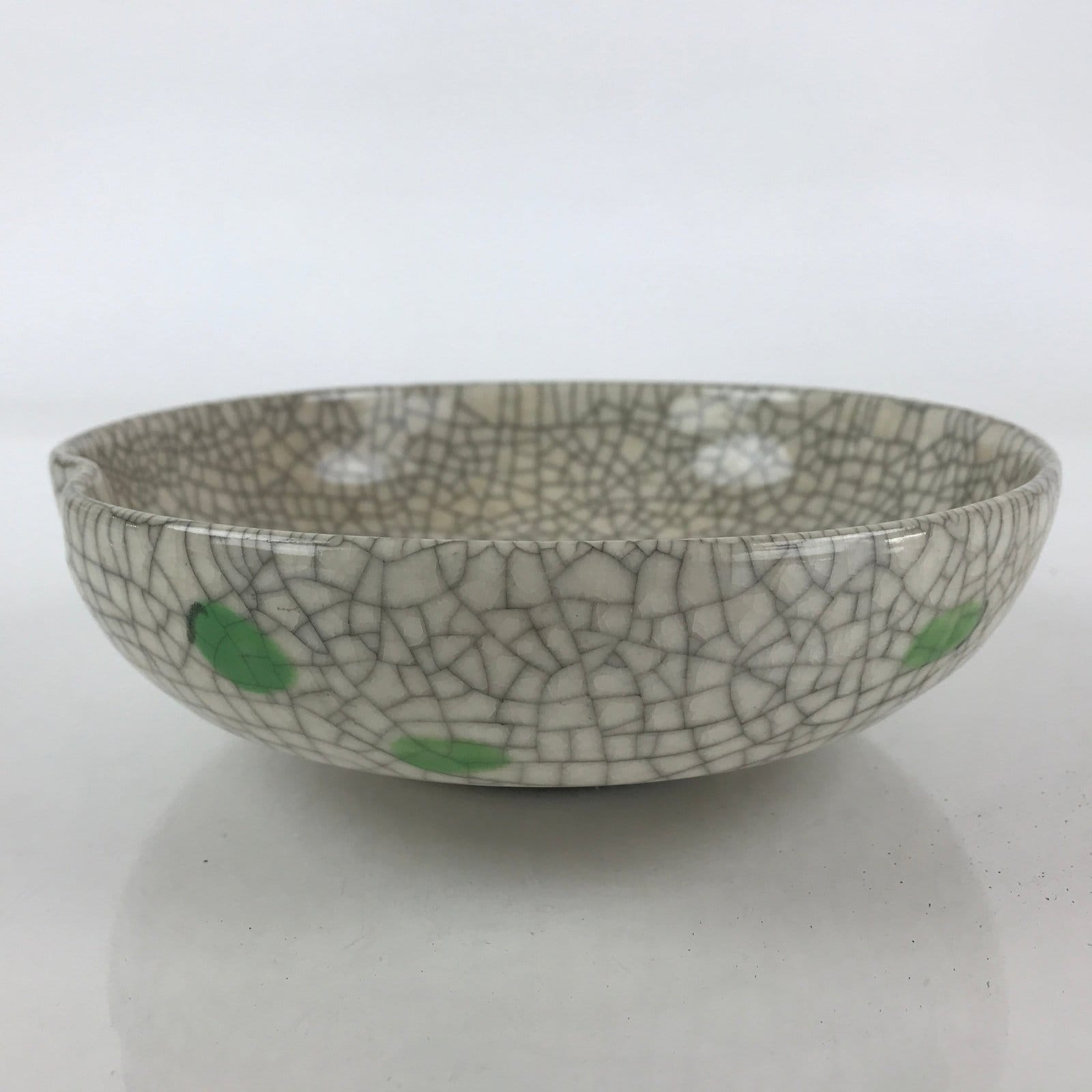 Japanese Ceramic Bowl Deep Plate Vtg Picture Of Radish Pottery Black Kannyu PY23