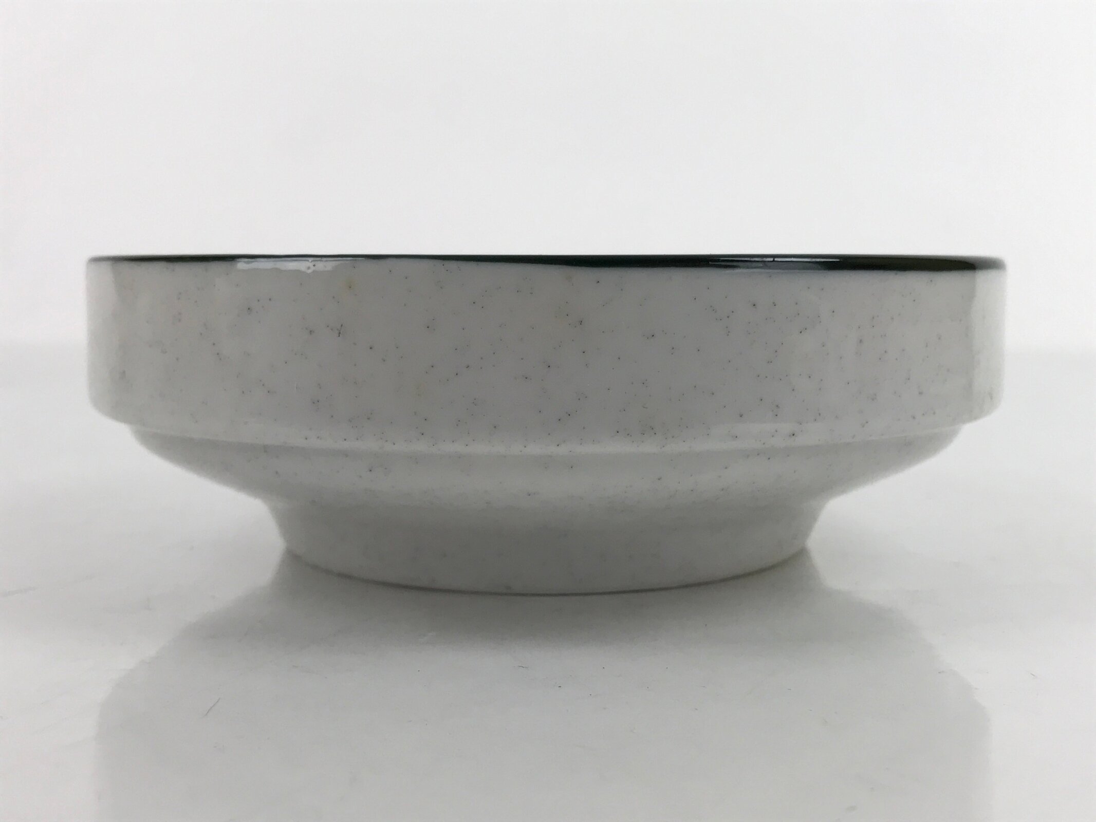 Japanese Ceramic Bowl Kobachi Vtg Side Dish Gray Speckle Green Blue Flower Y4