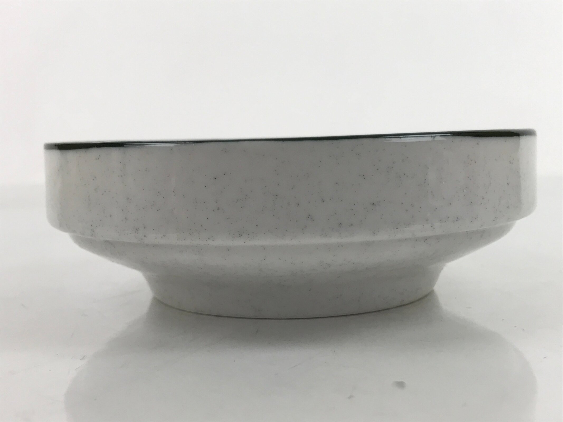 Japanese Ceramic Bowl Kobachi Vtg Side Dish Gray Speckle Green Blue Flower Y5