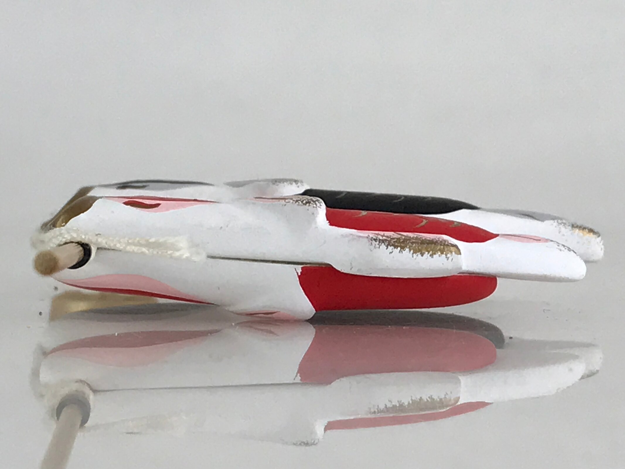 Japanese Ceramic Clay Doll Boy's Day Koinobori Indoor Decoration Carp Streamer I