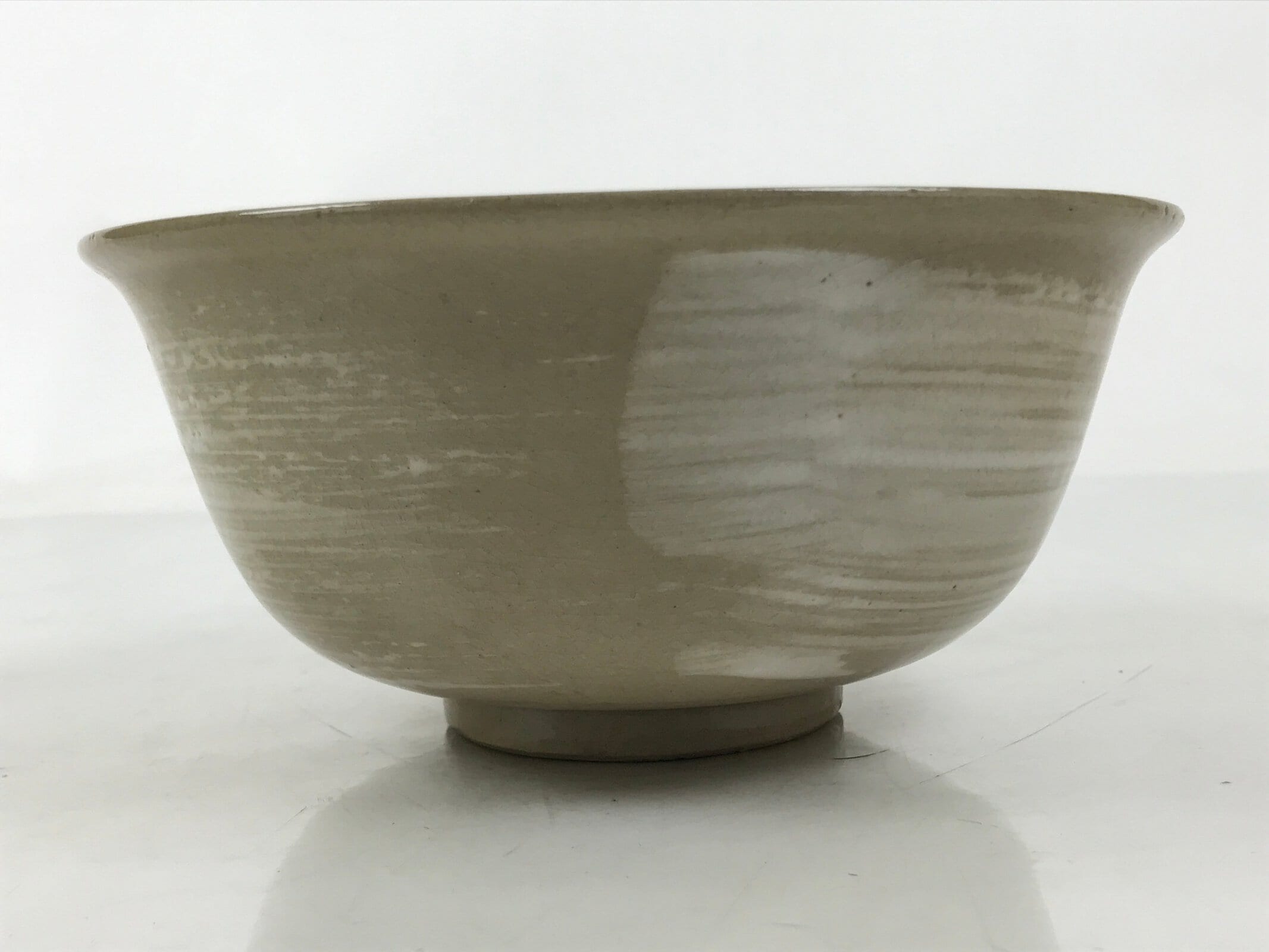 Japanese Ceramic Donburi Bowl Vtg Soba Udon Noodle Soup Gourd Hyotan Beige Y375