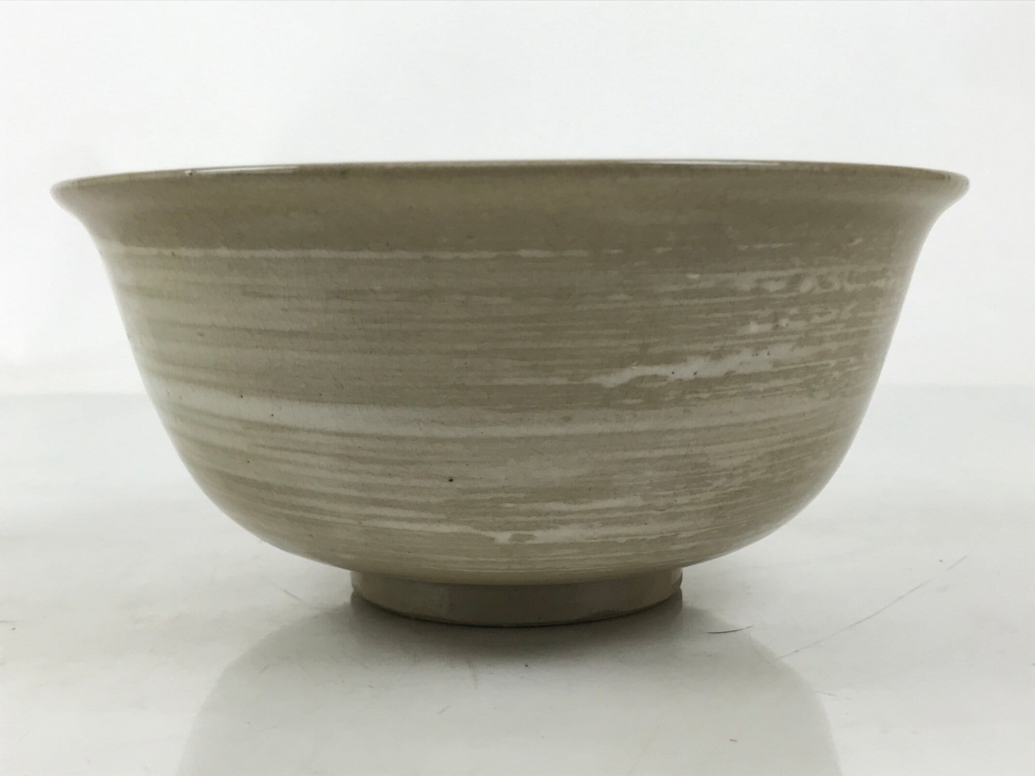 Japanese Ceramic Donburi Bowl Vtg Soba Udon Noodle Soup Gourd Hyotan Beige Y375