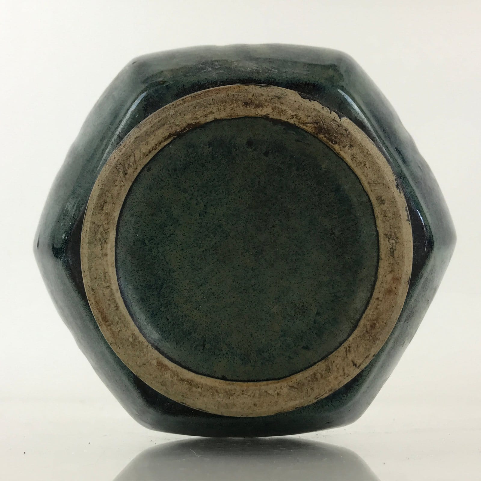 Japanese Ceramic Flower Vase Kabin Ikebana Flower Arrangement Blue Beige FK24