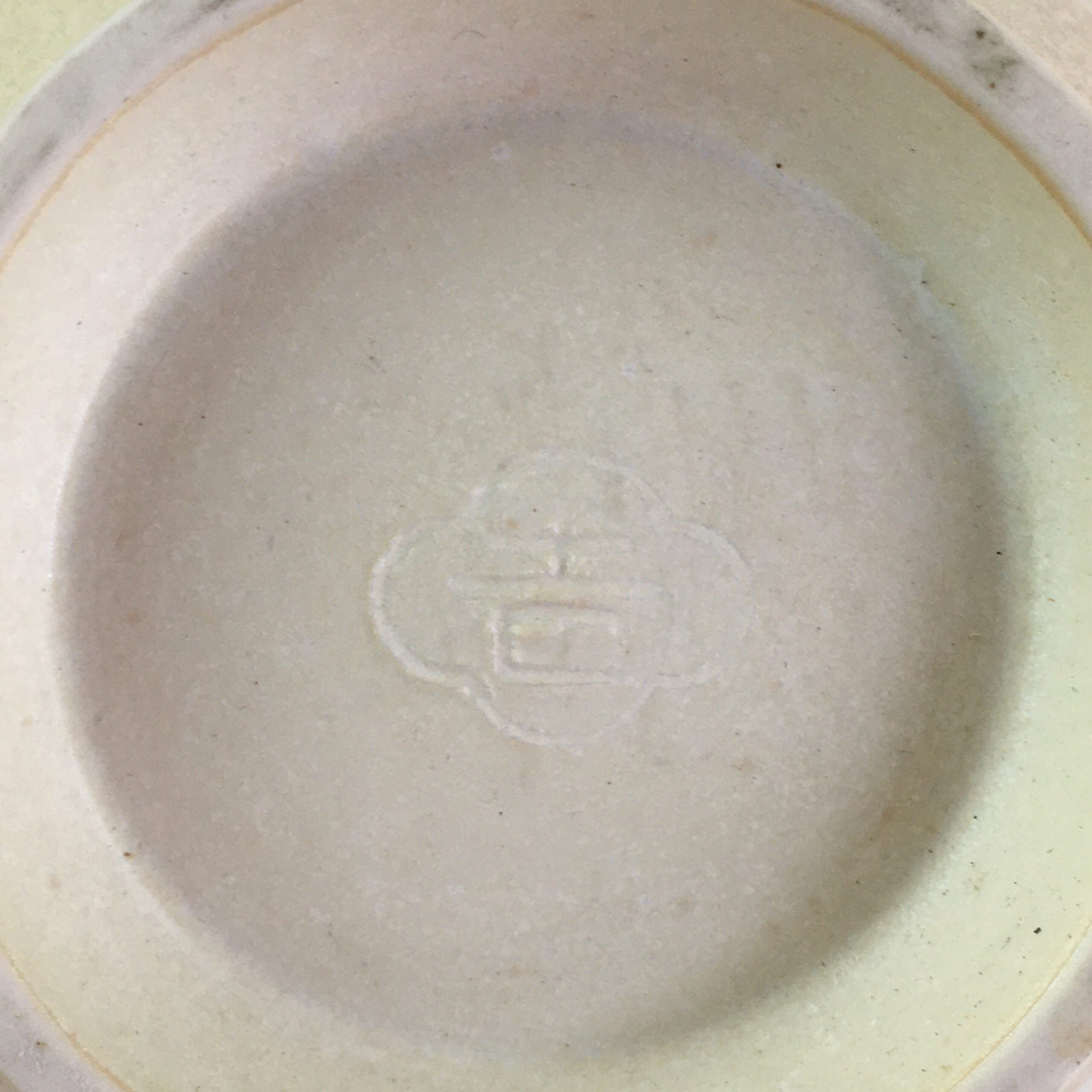 Japanese Ceramic Flower Vase Kabin Vtg White Green Pottery Ikebana FK2