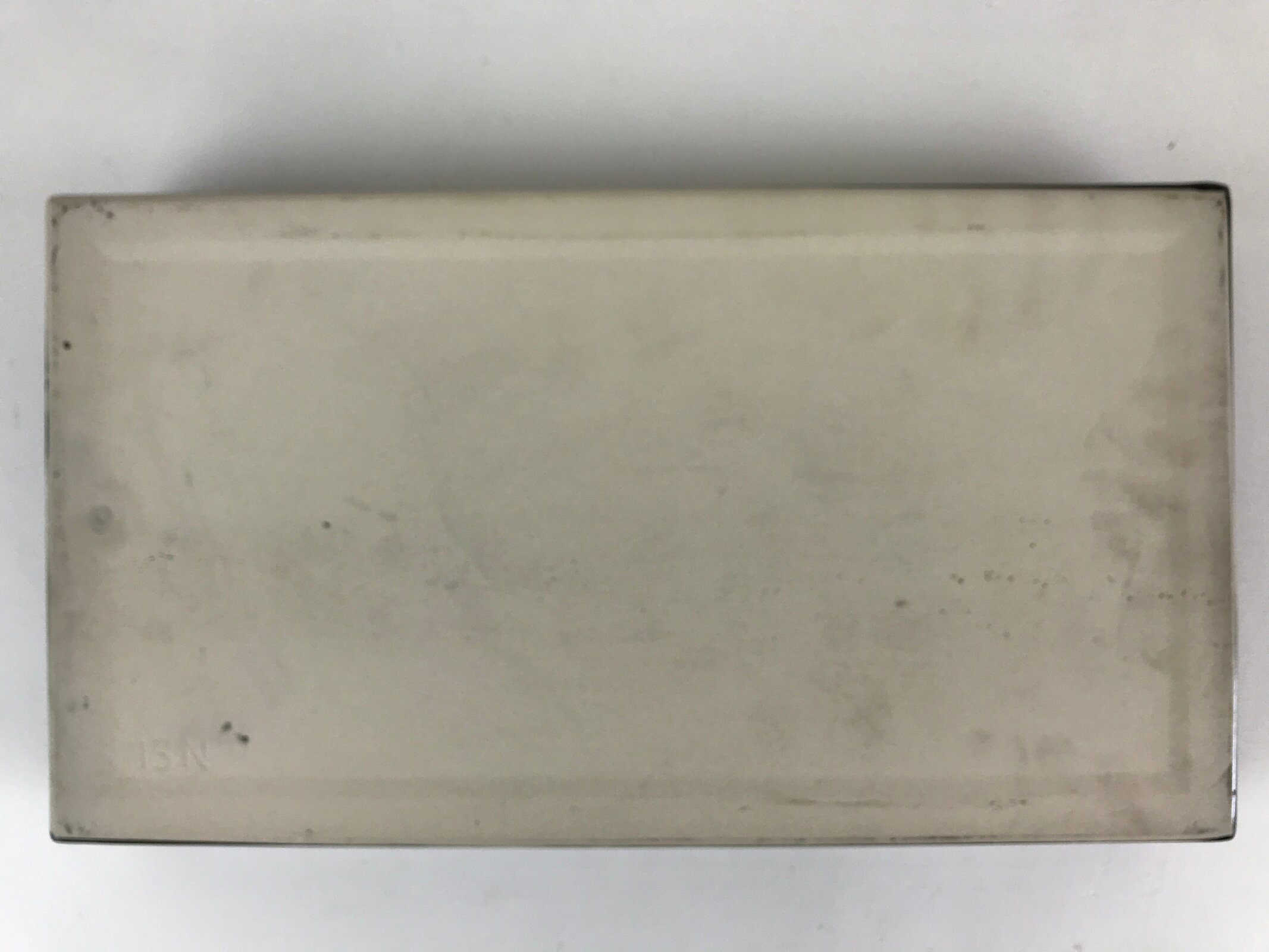 Japanese Ceramic Flower Vase Suiban Vtg Pottery Ikebana Arrangement Black PY174