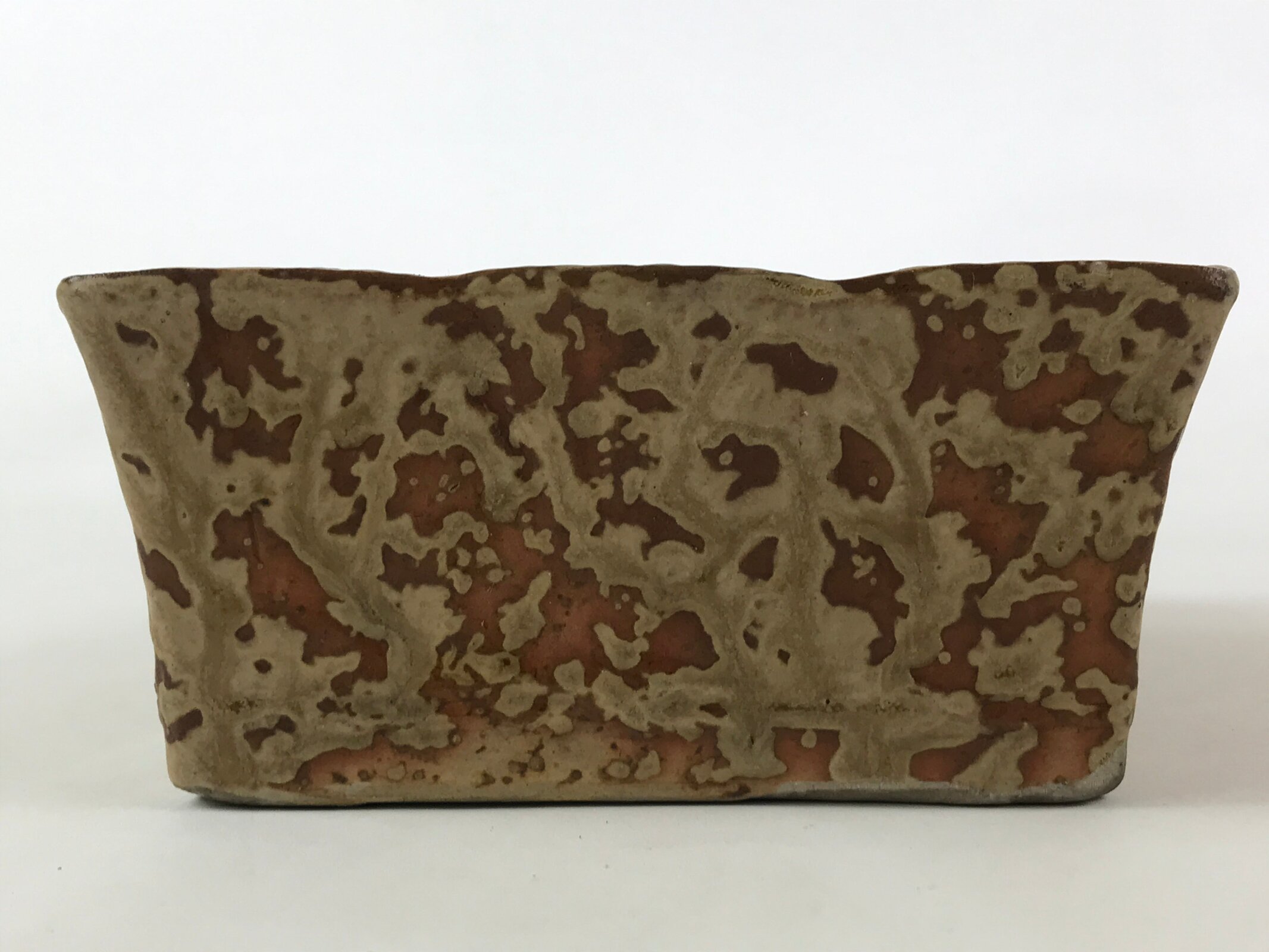 Japanese Ceramic Flower Vase Suiban Vtg Pottery Ikebana Arrangement Kado PY408