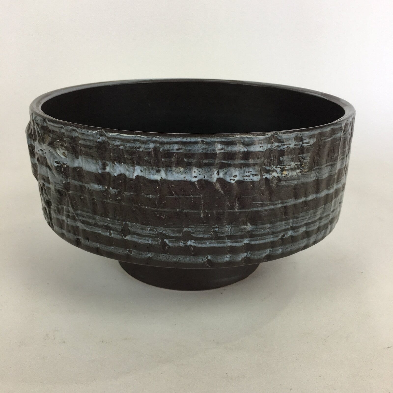 Japanese Ceramic Flower Vase Vtg Pottery Suiban Ikebana Arrangement PP719