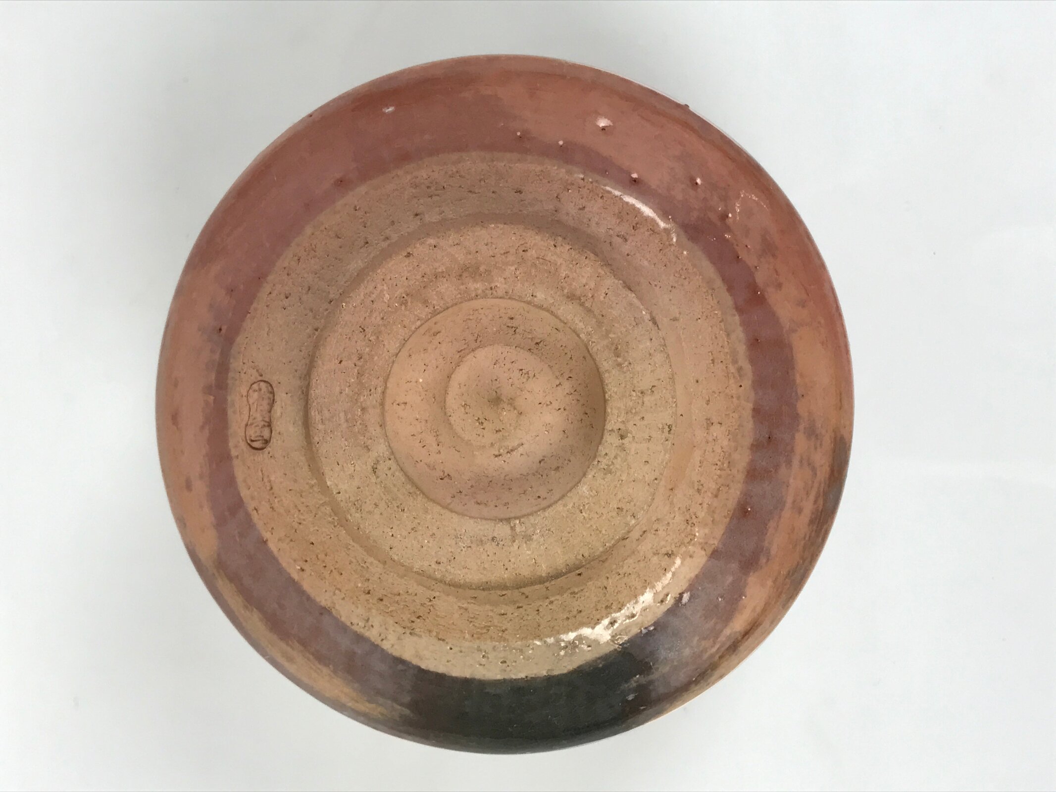 Japanese Ceramic Green Tea Bowl Matcha Chawan Raku Ware Pottery Orange CHB121