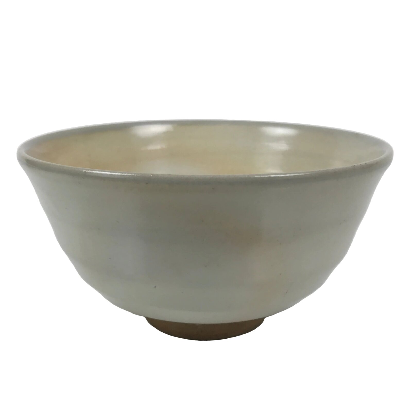 Japanese Ceramic Green Tea Bowl Matcha Chawan Vtg Hagi Ware White Pottery CHB131