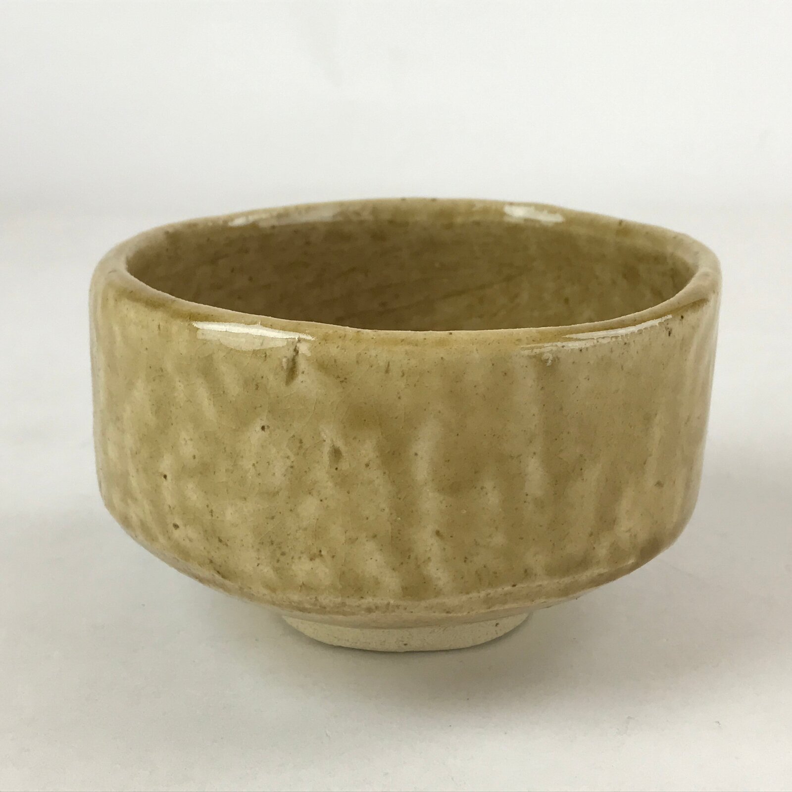 Japanese Ceramic Green Tea Ceremony Bowl Kiseto Yellow Matcha Chawan CHB28