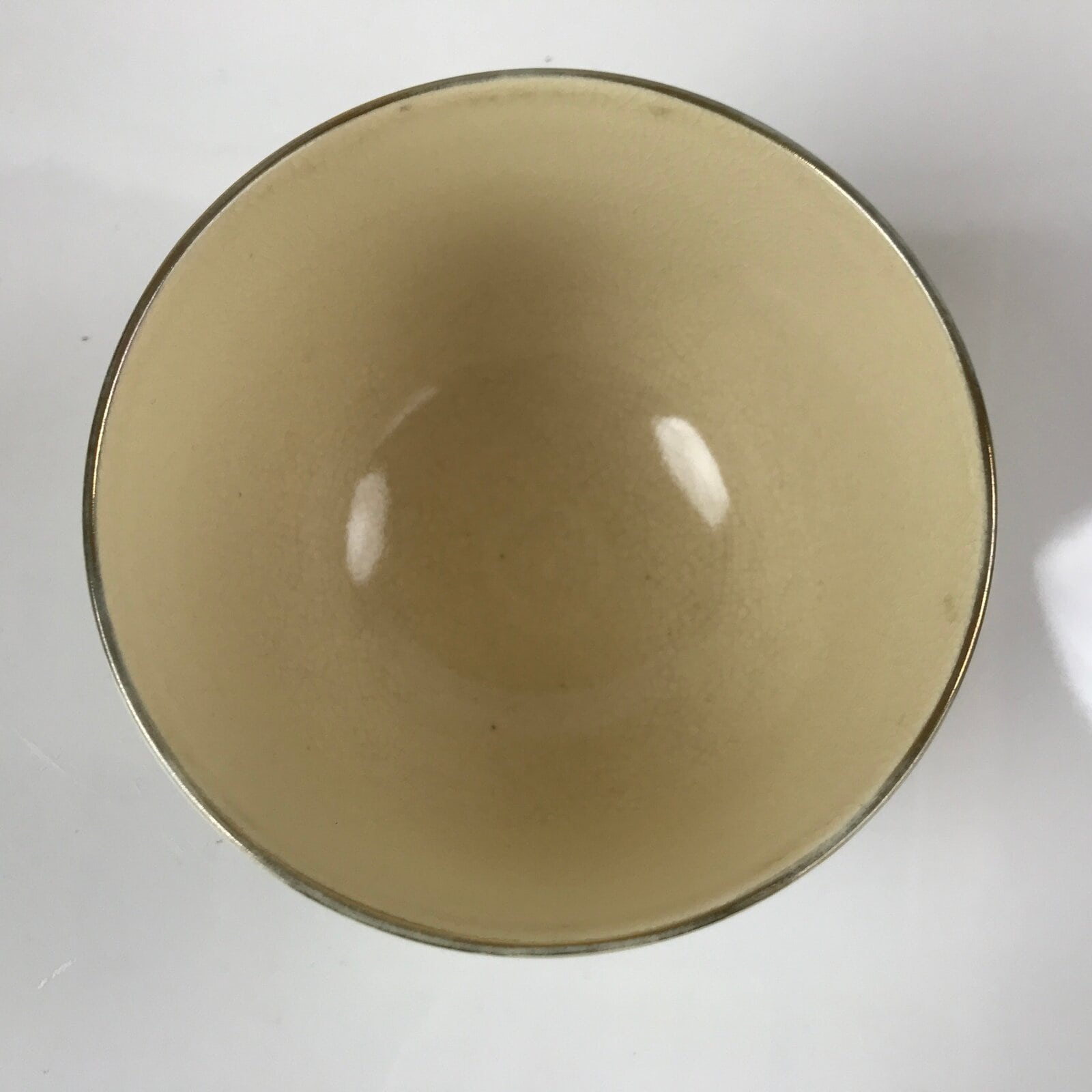 Japanese Ceramic Green Tea Ceremony Bowl Matcha Chawan Kyo Ware Beige CHB33