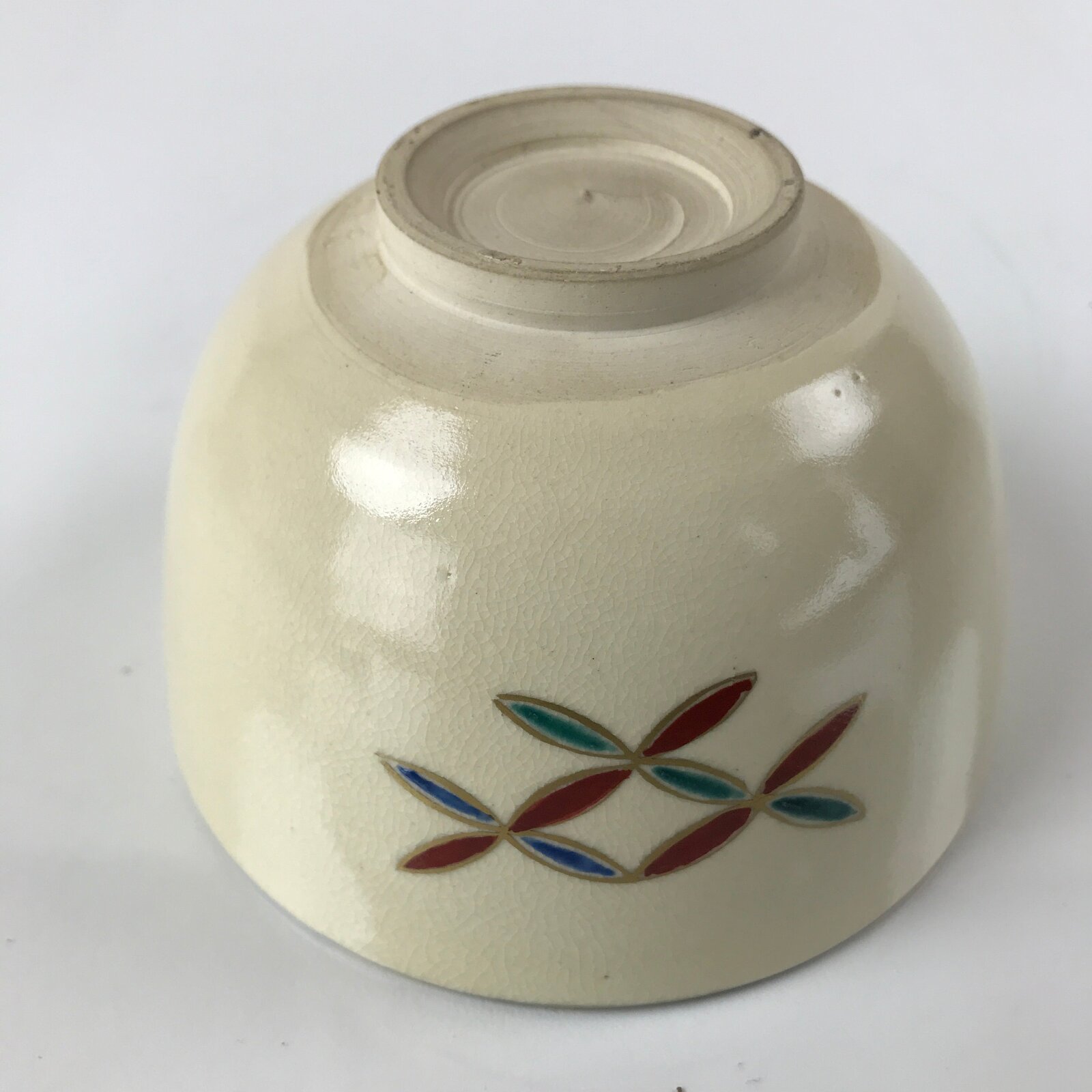 Japanese Ceramic Green Tea Ceremony Bowl Matcha Chawan Kyo Ware Beige CHB33