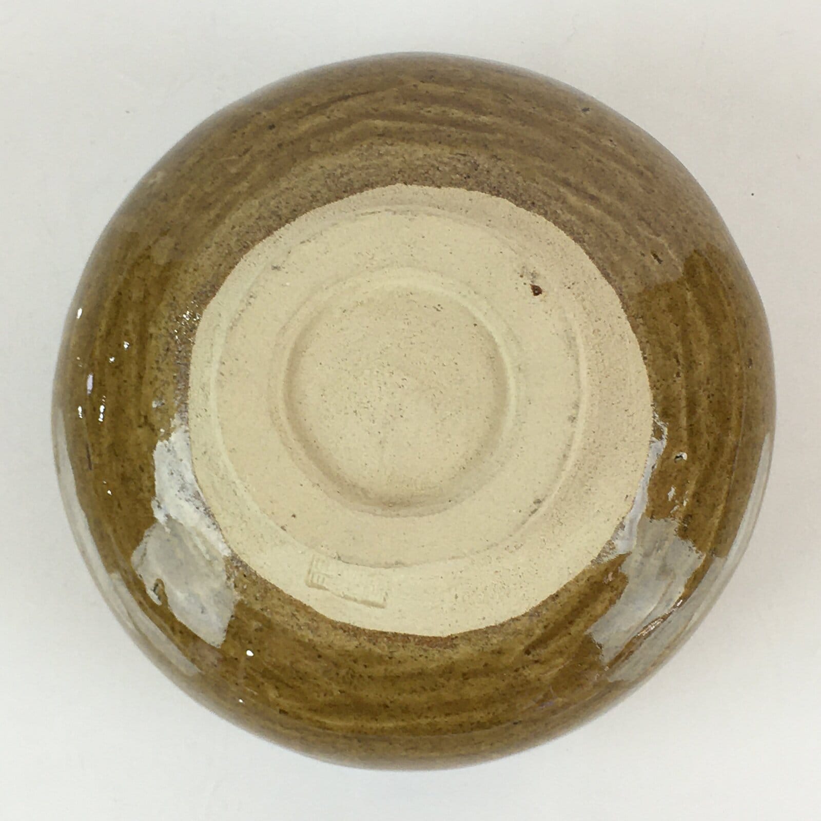 Japanese Ceramic Green Tea Ceremony Bowl Vtg Chawan Brown Glaze Pottery GTB952