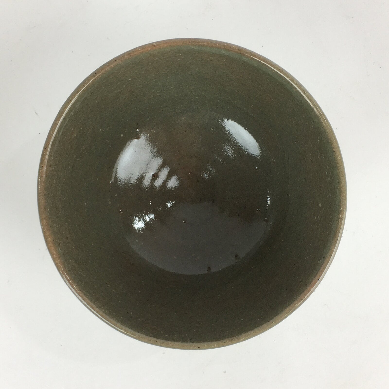 Japanese Ceramic Green Tea Ceremony Bowl Vtg Matcha Chawan Crane Pottery GTB912