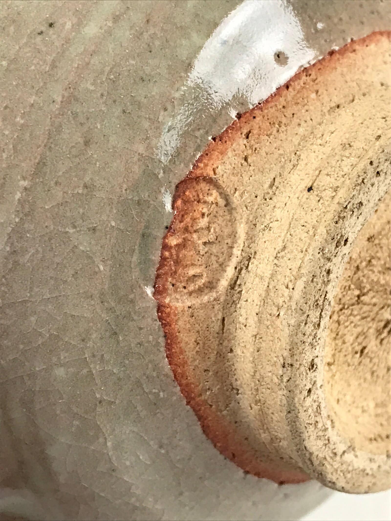 Japanese Ceramic Green Tea Ceremony Bowl Vtg Matcha Chawan Crane Pottery GTB970