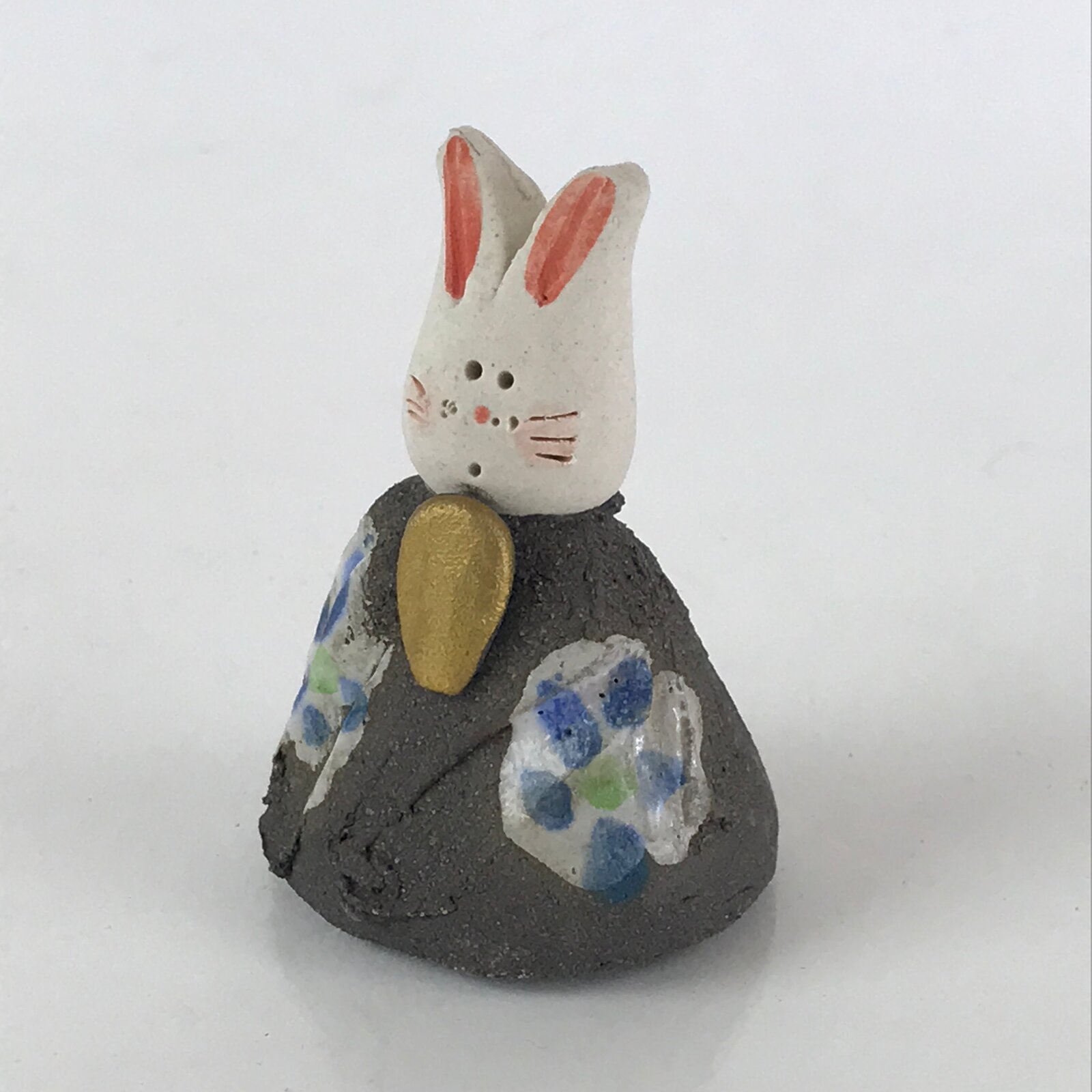 Japanese Ceramic Hina Doll Vtg Tsuchi-Bina Prince Girl's Day Festival KF597