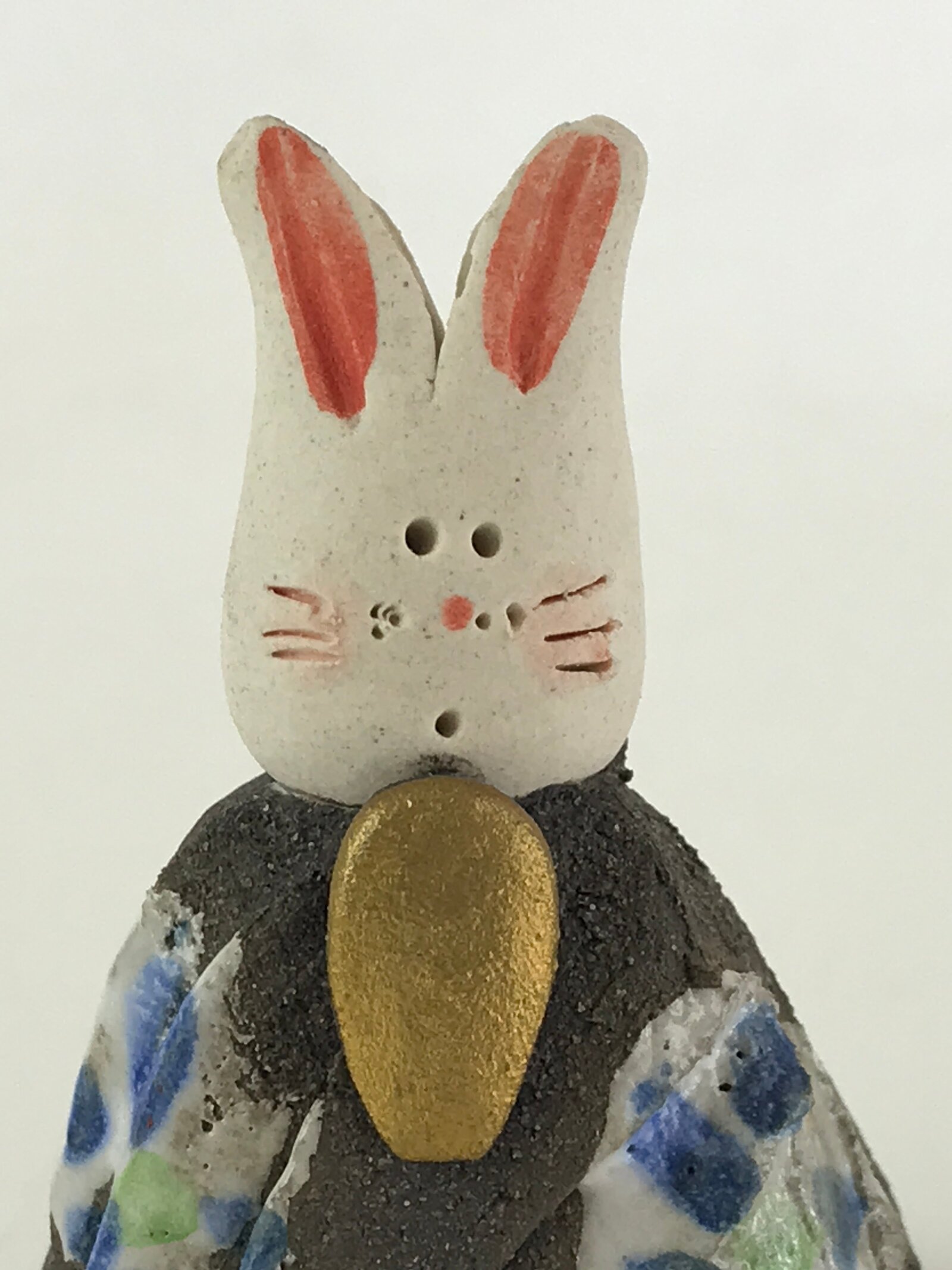 Japanese Ceramic Hina Doll Vtg Tsuchi-Bina Prince Girl's Day Festival KF597