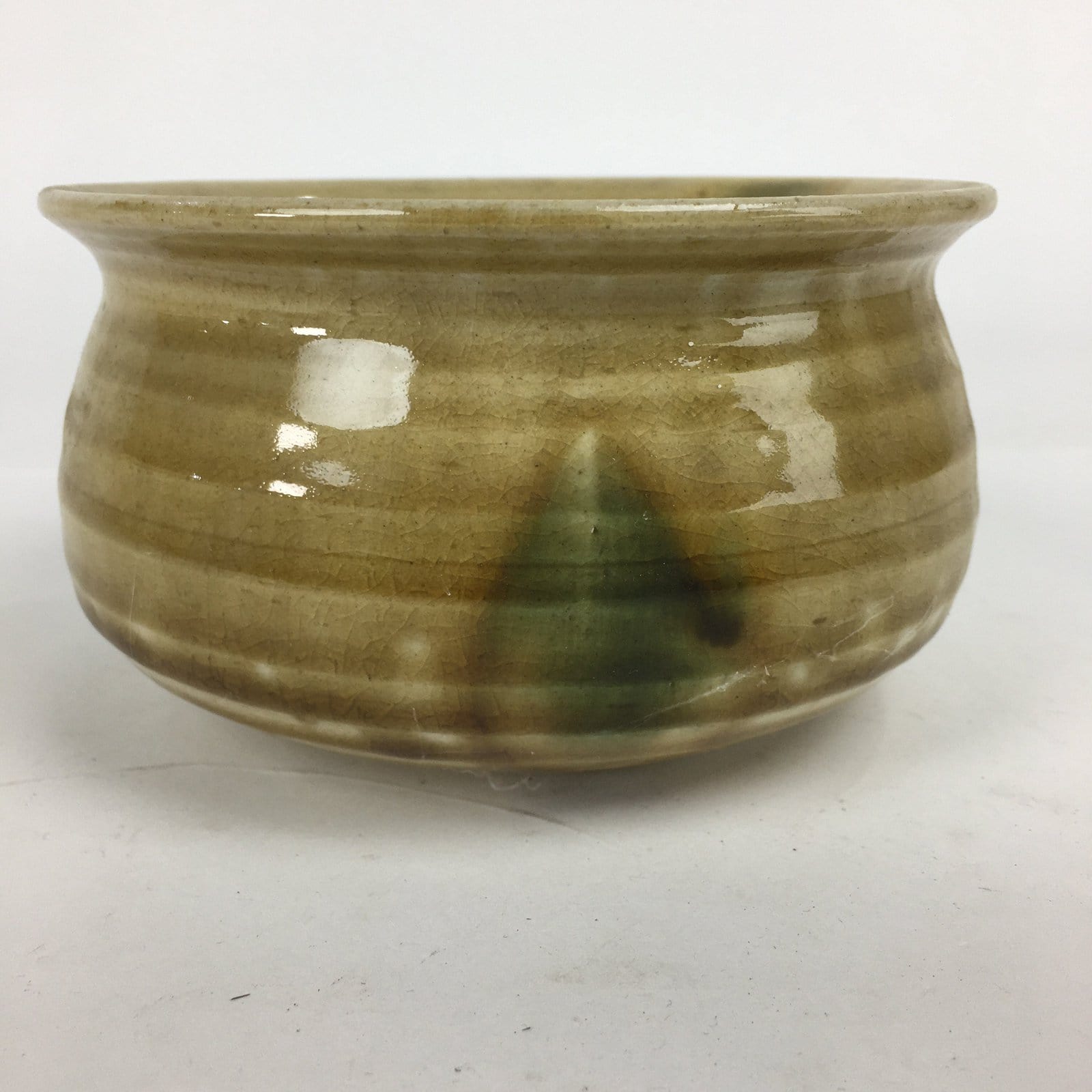 Japanese Ceramic Kiseto Ware Kensui Bowl Tea Ceremony Vtg Matcha Sado TG150