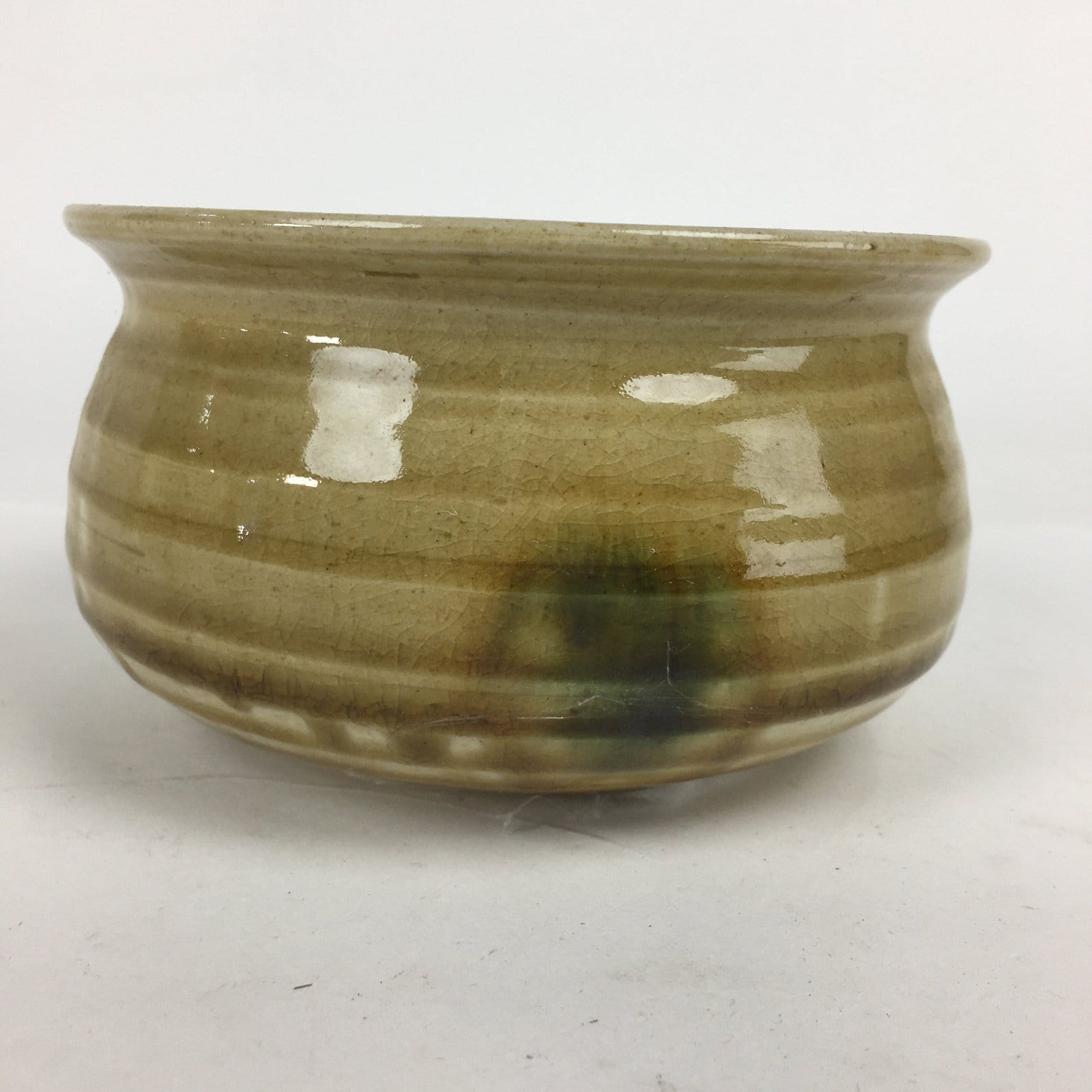 Japanese Ceramic Kiseto Ware Kensui Bowl Tea Ceremony Vtg Matcha Sado TG150