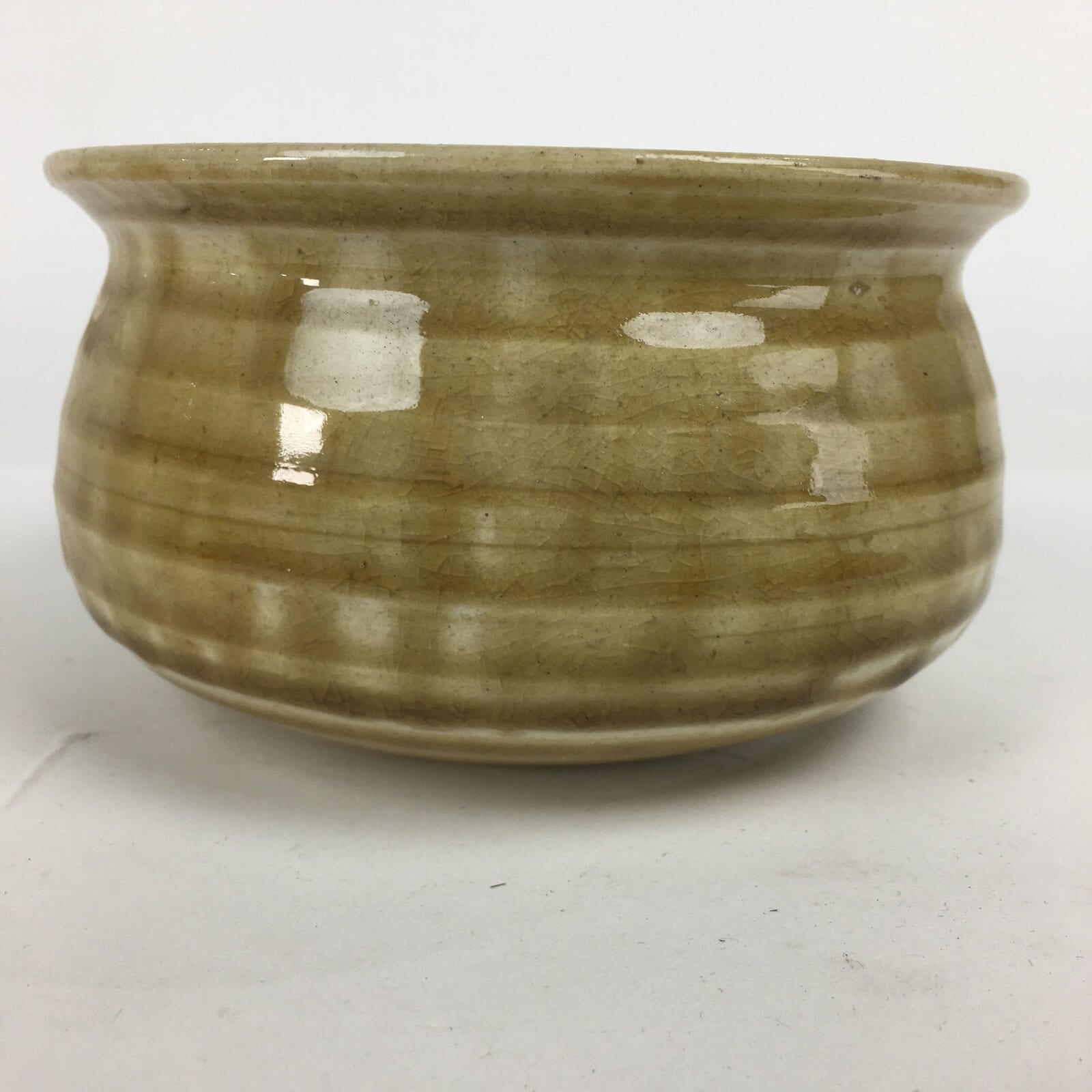 Japanese Ceramic Kiseto Ware Kensui Bowl Tea Ceremony Vtg Matcha Sado TG150