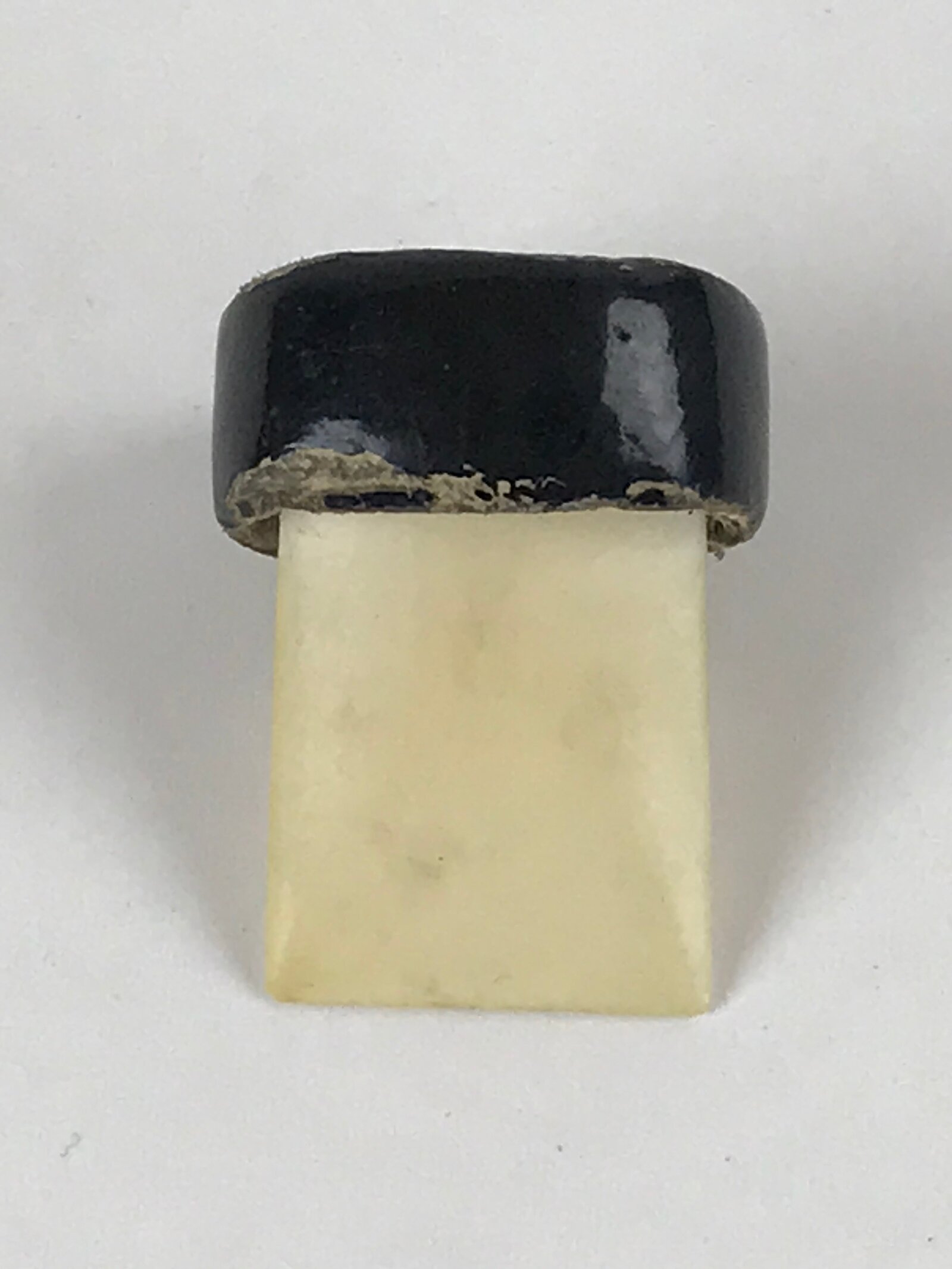 Japanese Ceramic Koto Harp Pick Tsume Vtg Instrument Accessory Plectrum JK585