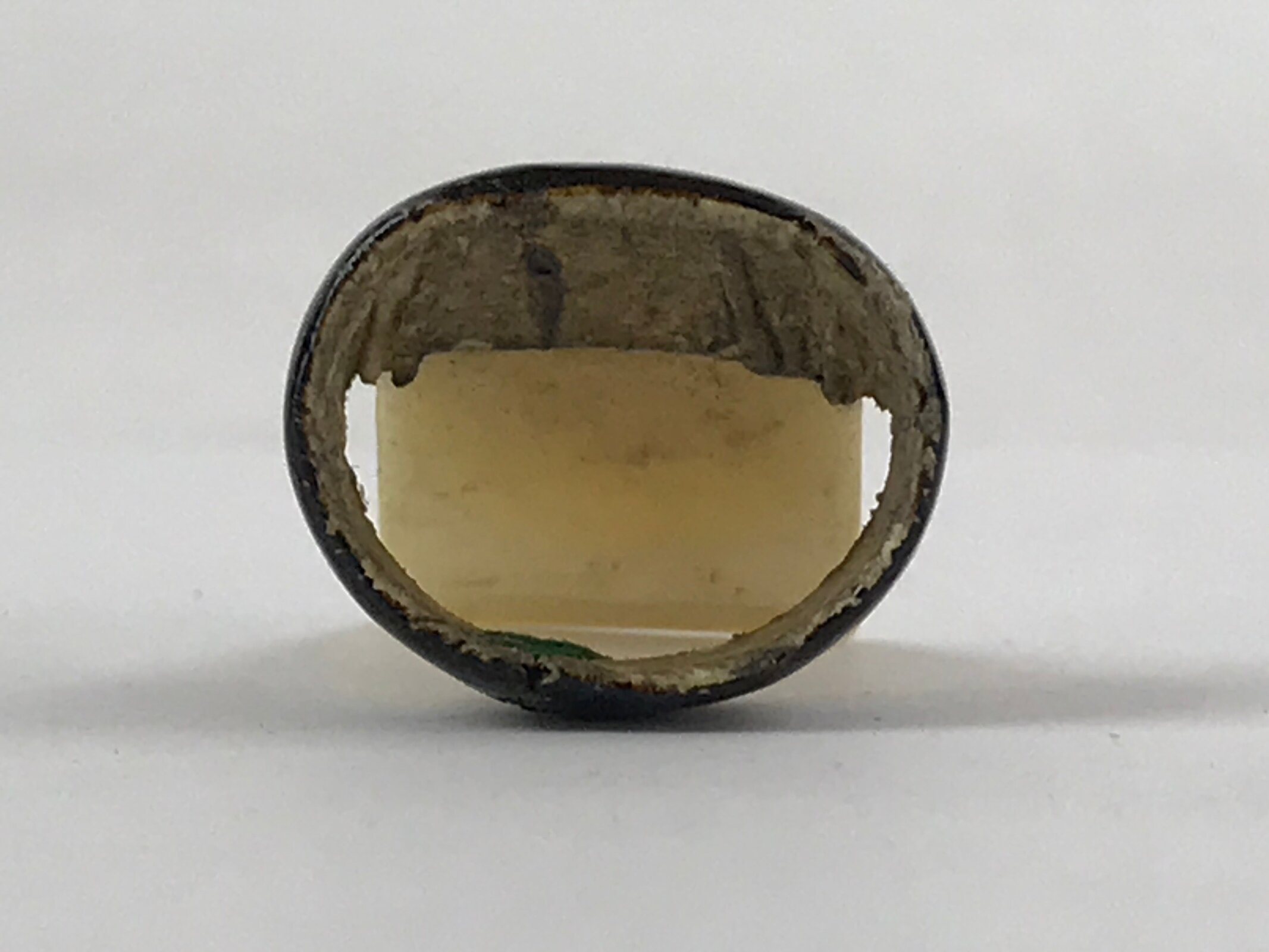 Japanese Ceramic Koto Harp Pick Tsume Vtg Instrument Accessory Plectrum JK585