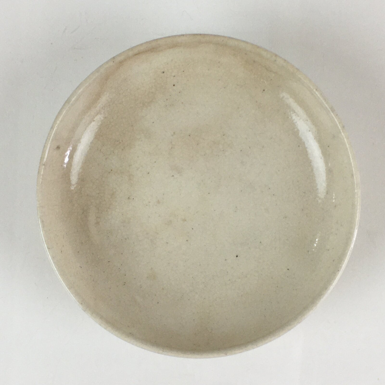 Japanese Ceramic Lidded Rice Bowl Vtg White Chawan Pottery PY127