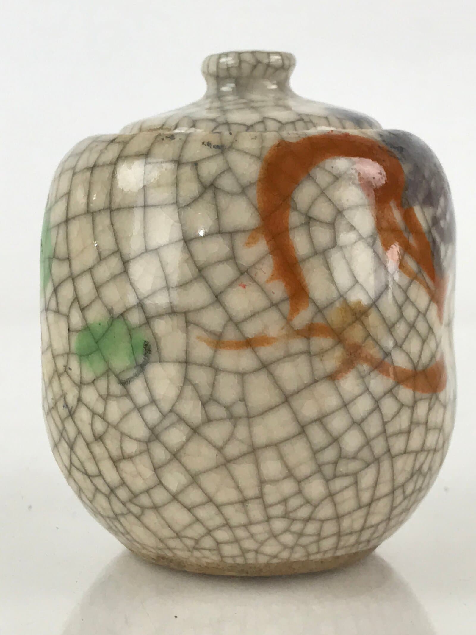 Japanese Ceramic Lidded Sauce Dispenser Liquid Container Vtg Pottery Kannyu PY2