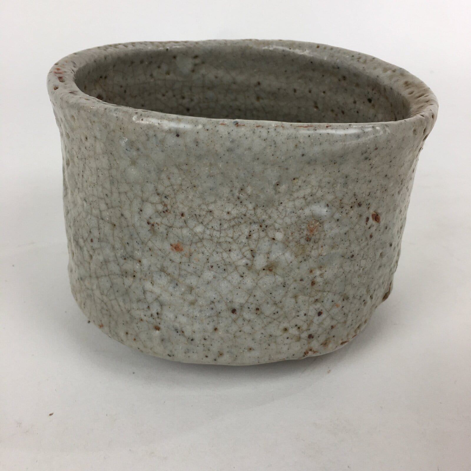 Japanese Ceramic Mino Ware Tea Ceremony Bowl Vtg Chawan Pottery Sado GTB827