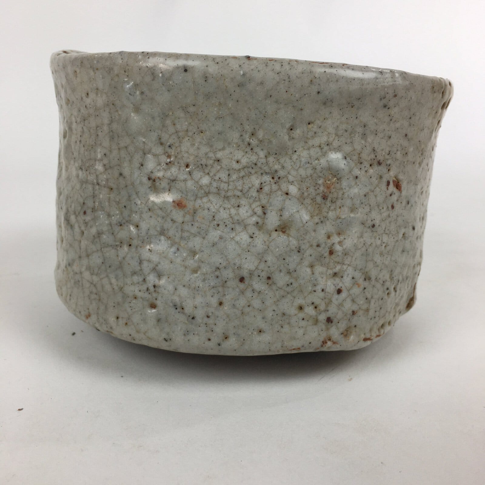 Japanese Ceramic Mino Ware Tea Ceremony Bowl Vtg Chawan Pottery Sado GTB827