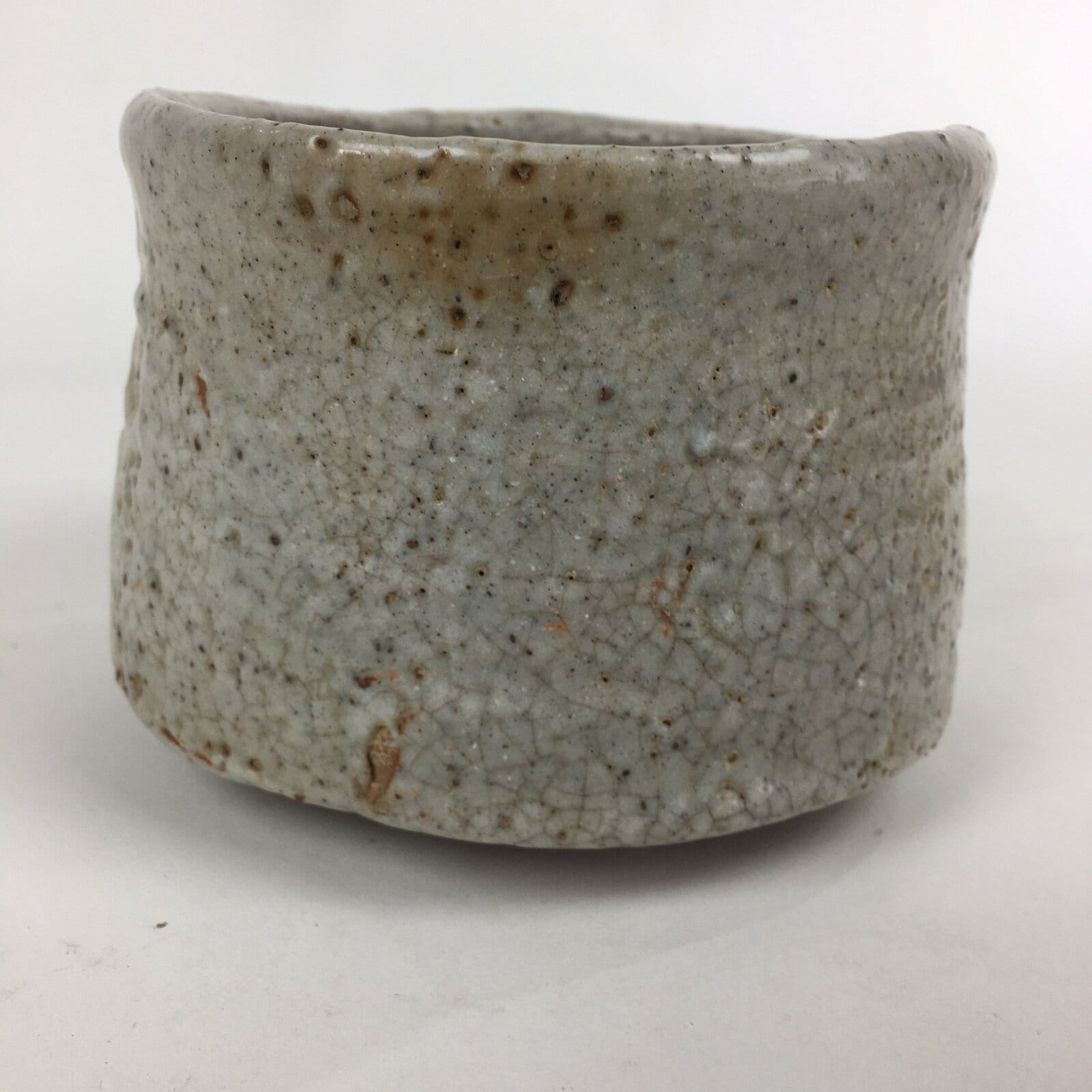 Japanese Ceramic Mino Ware Tea Ceremony Bowl Vtg Chawan Pottery Sado GTB827