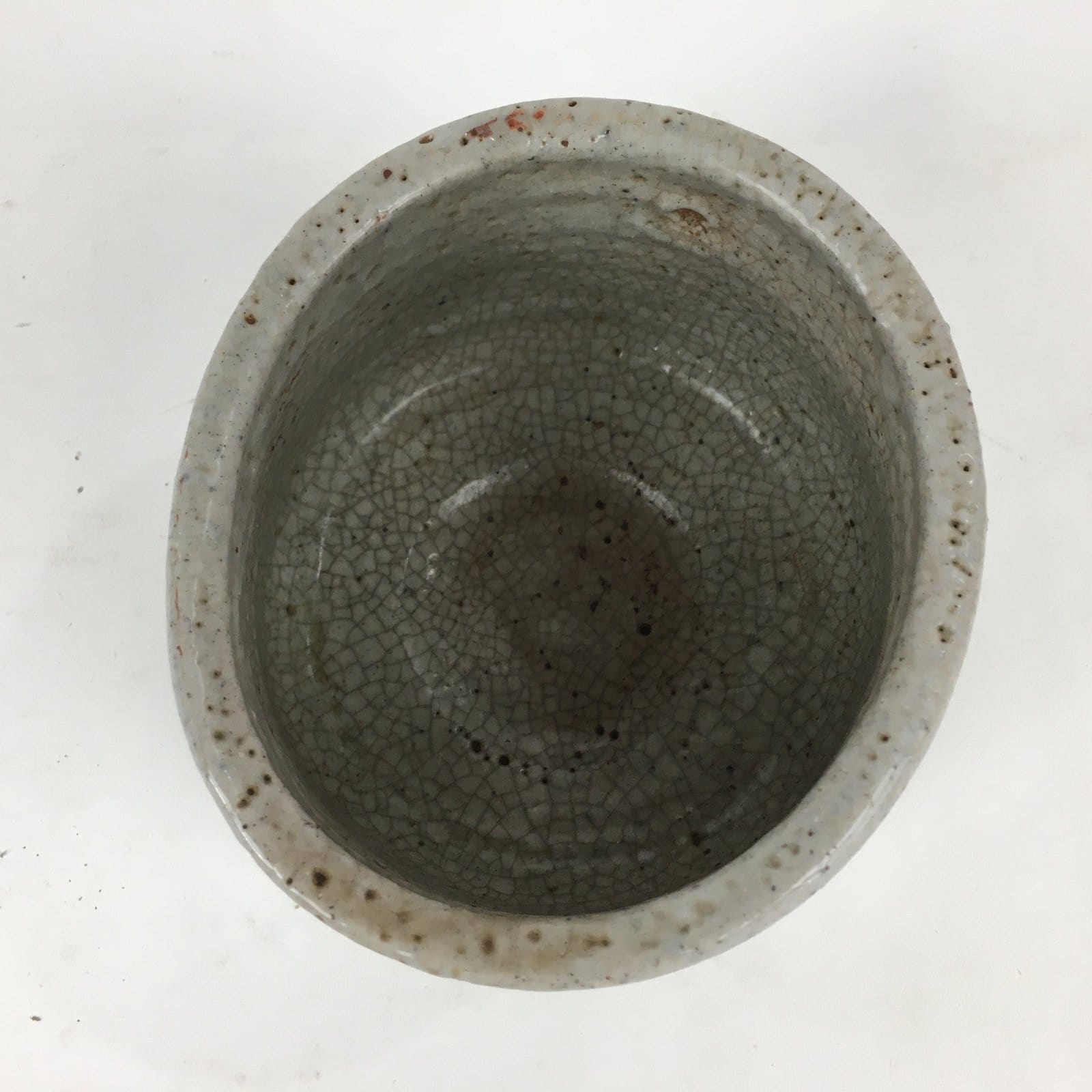 Japanese Ceramic Mino Ware Tea Ceremony Bowl Vtg Chawan Pottery Sado GTB827