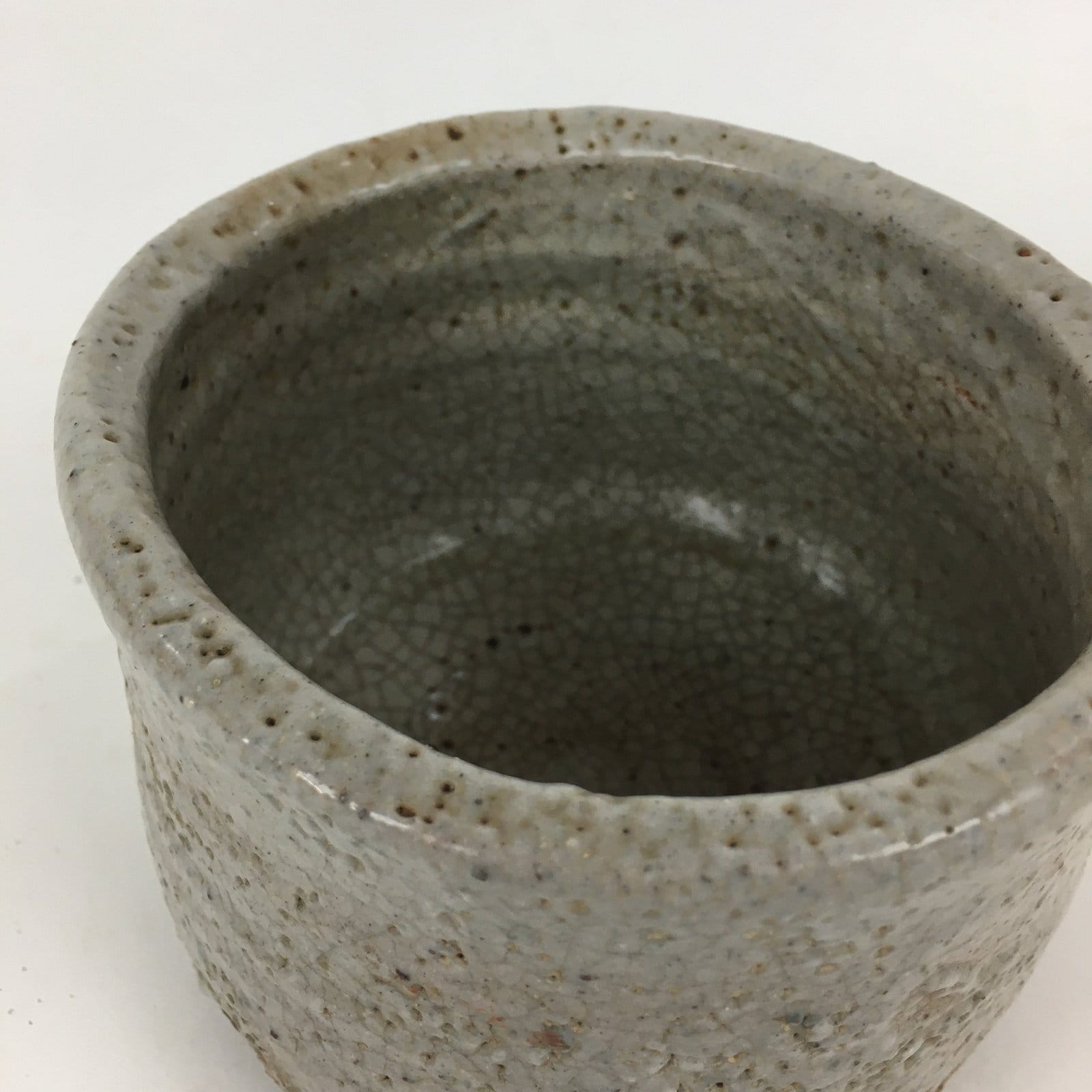 Japanese Ceramic Mino Ware Tea Ceremony Bowl Vtg Chawan Pottery Sado GTB827