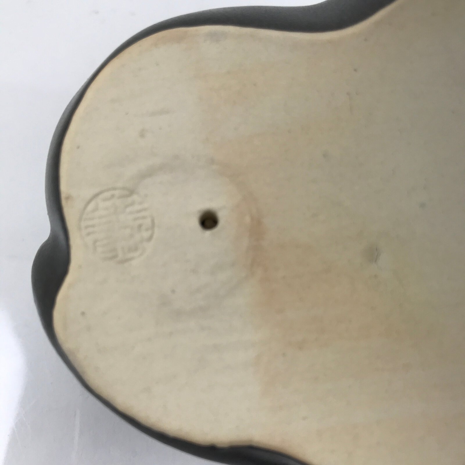 Japanese Ceramic Ox Figurine Vtg Black Ushi Zodiac Decoration W/ Wood Box PX769