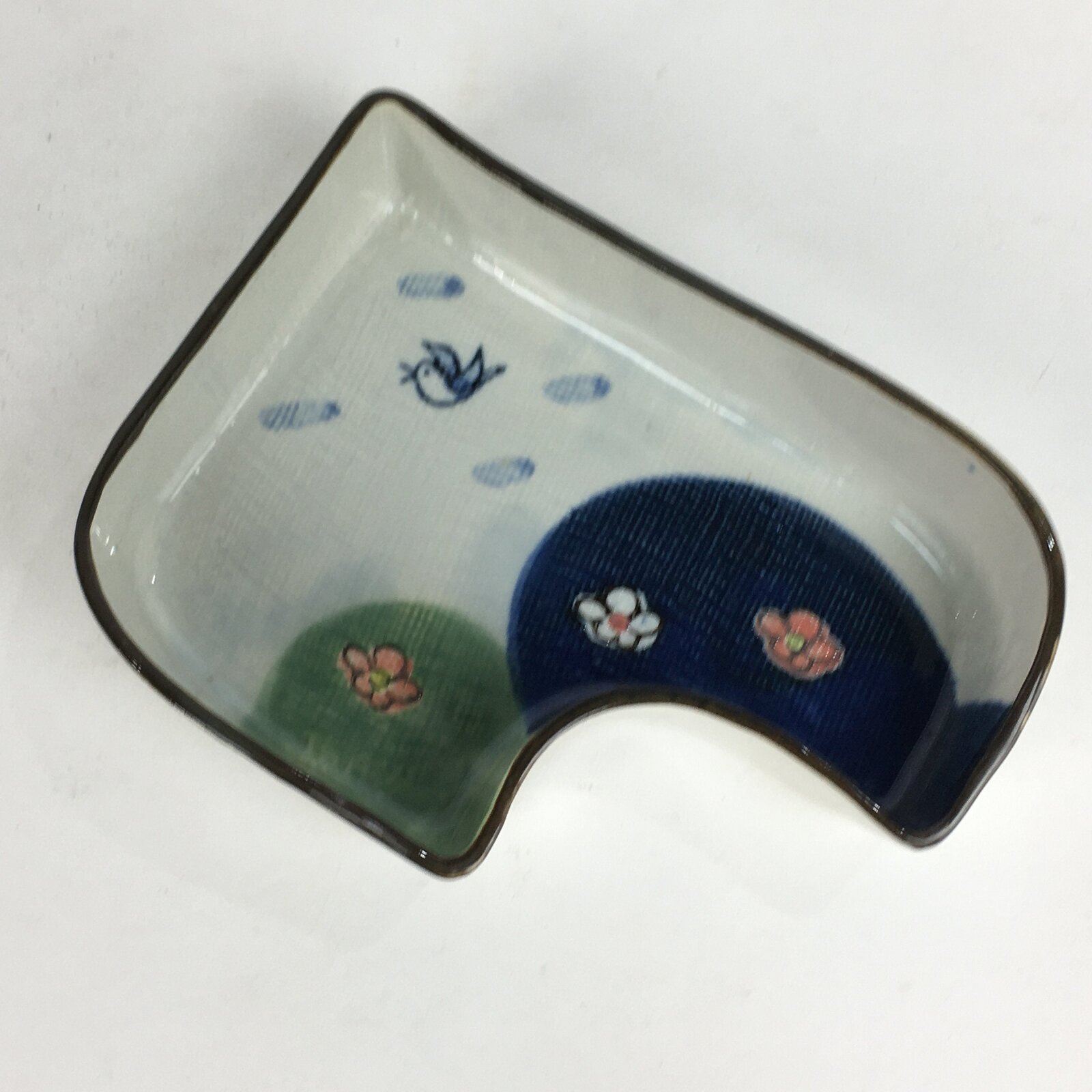 Japanese Ceramic Plate Bowl Vtg Arita ware Masamine Floral Bird Pattern PP538