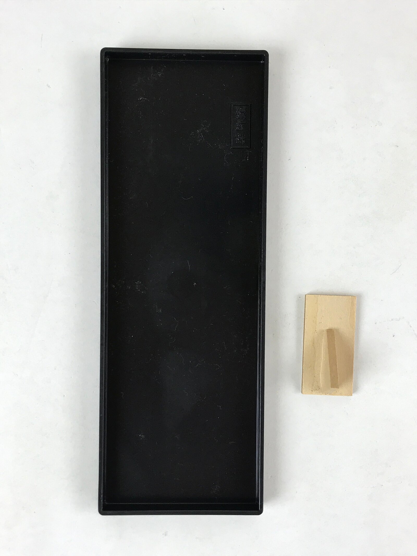 Japanese Ceramic Rabbit Doll Green Set Folding Screen Zodiac Decoration PX714