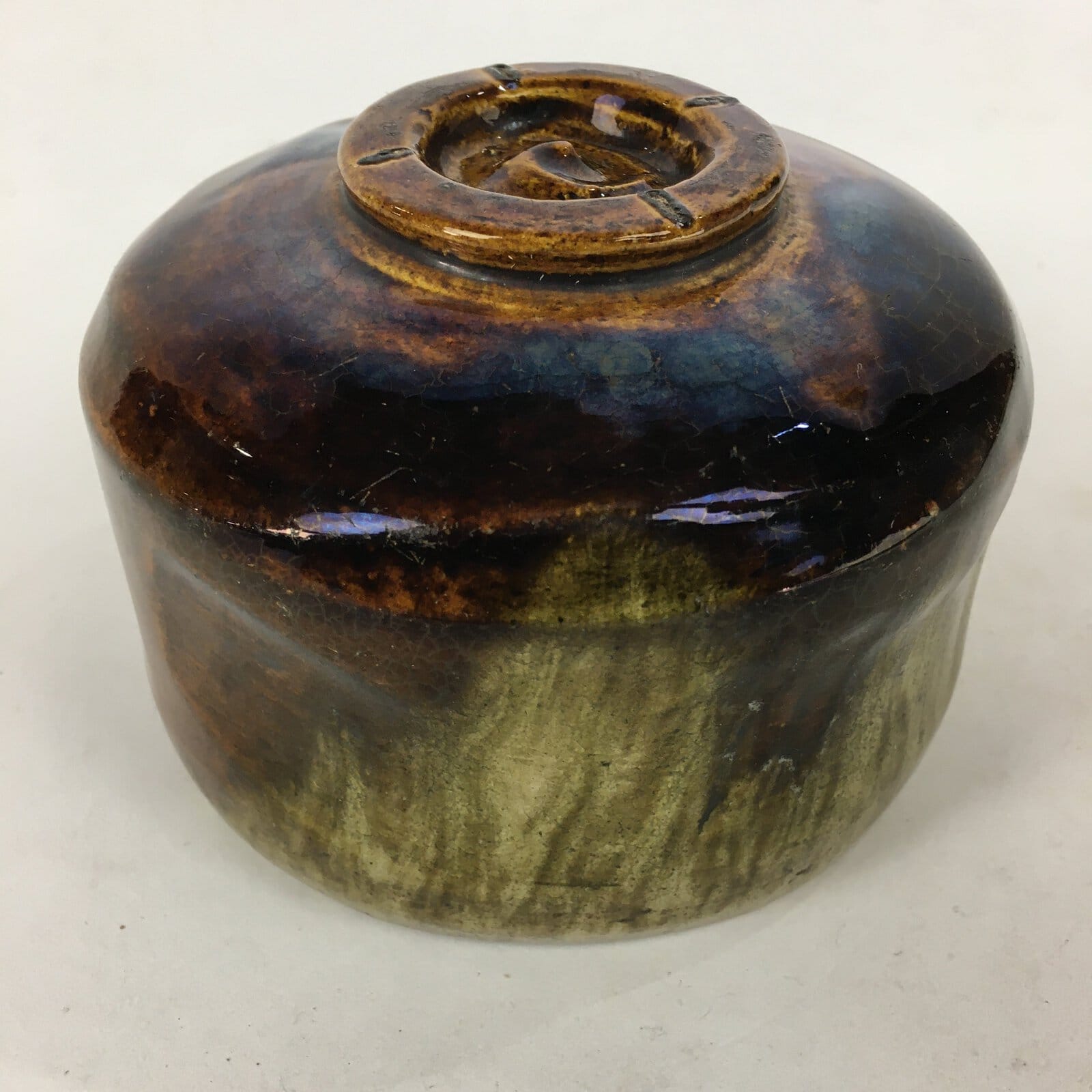 Japanese Ceramic Raku Ware Tea Ceremony Green Tea Bowl Vtg Chawan GTB873