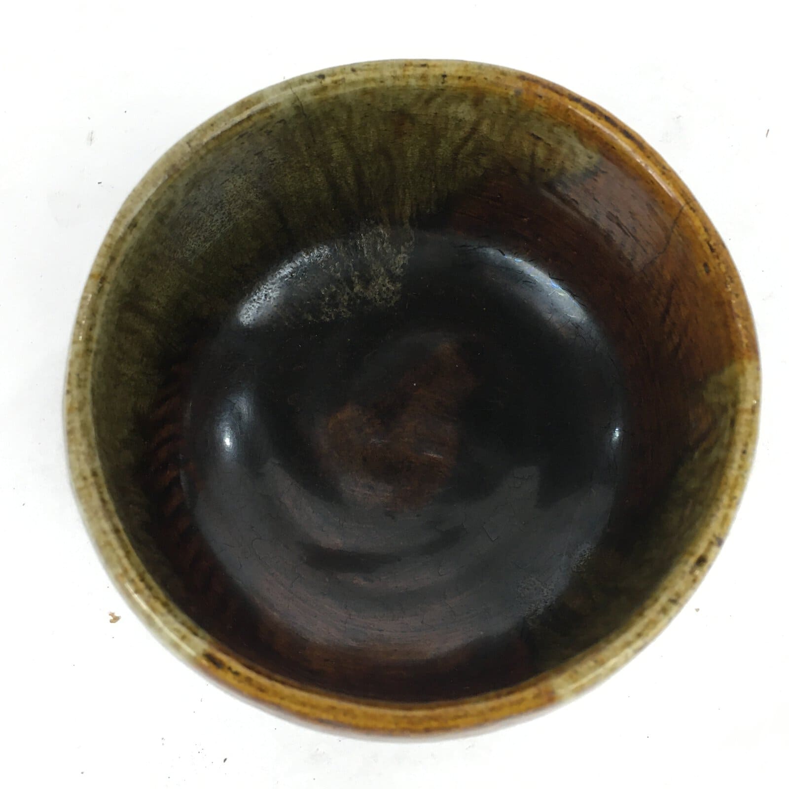 Japanese Ceramic Raku Ware Tea Ceremony Green Tea Bowl Vtg Chawan GTB873