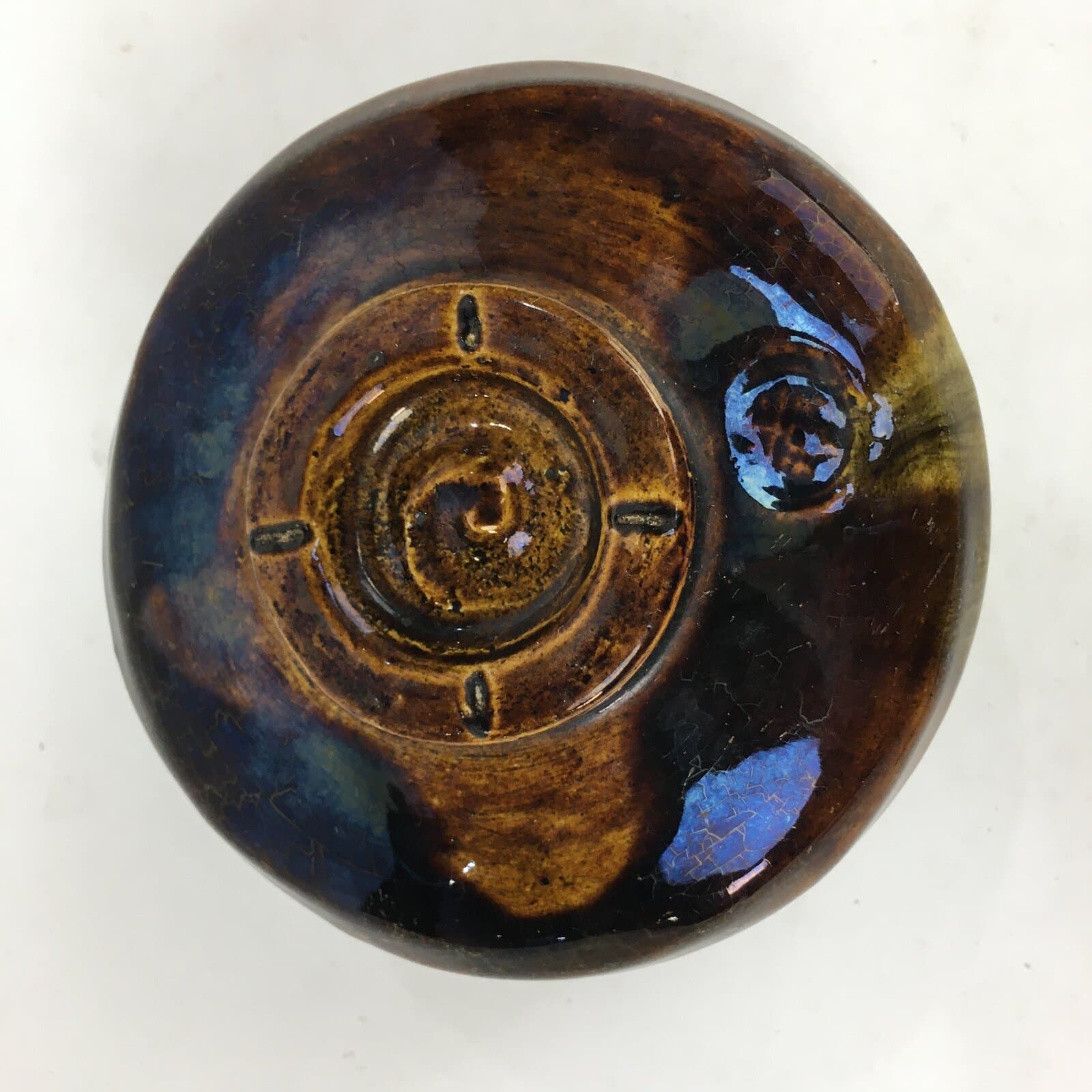 Japanese Ceramic Raku Ware Tea Ceremony Green Tea Bowl Vtg Chawan GTB873