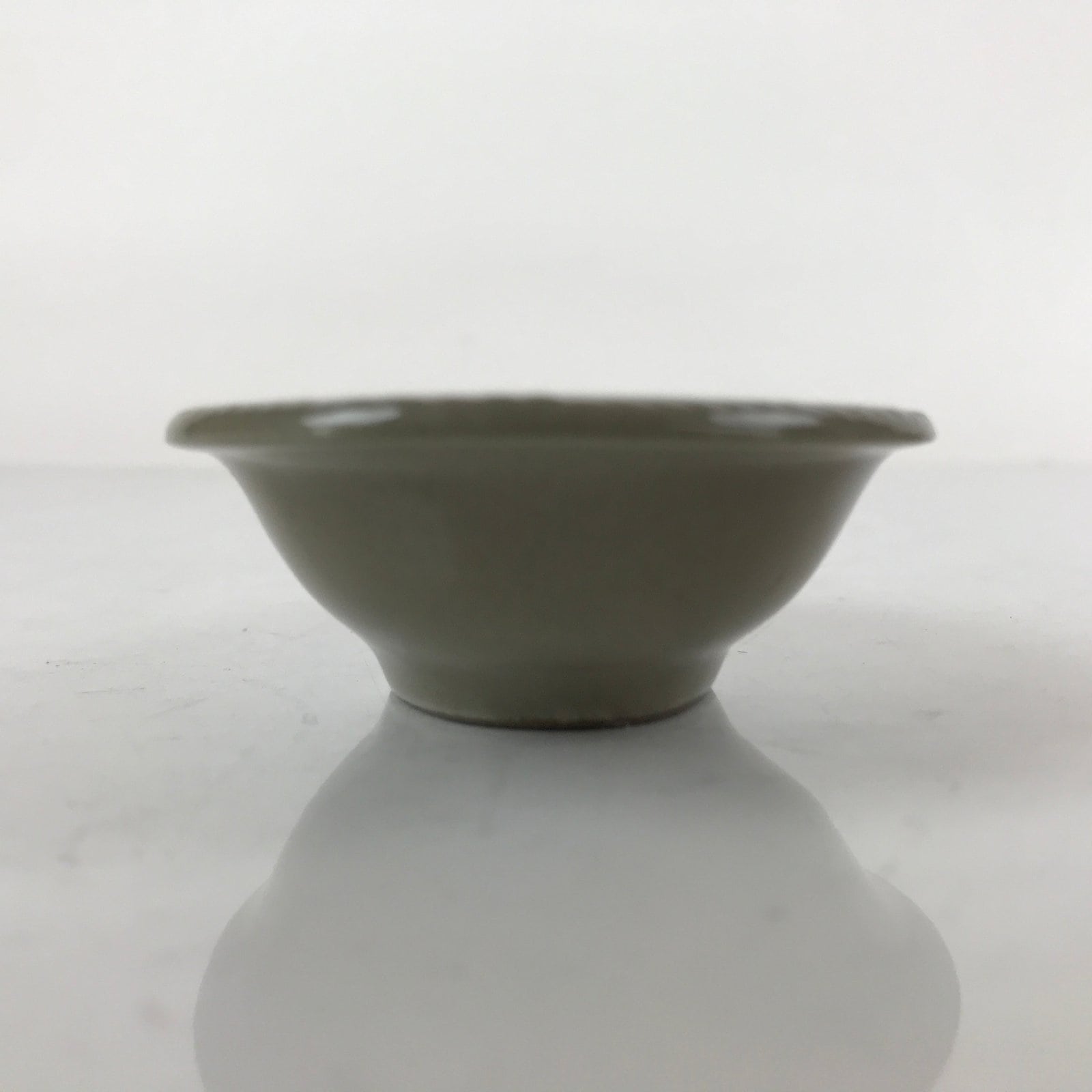 Japanese Ceramic Renge Spoon W/Stand Vtg Nabe Ramen Noodle Soup Gray PY877