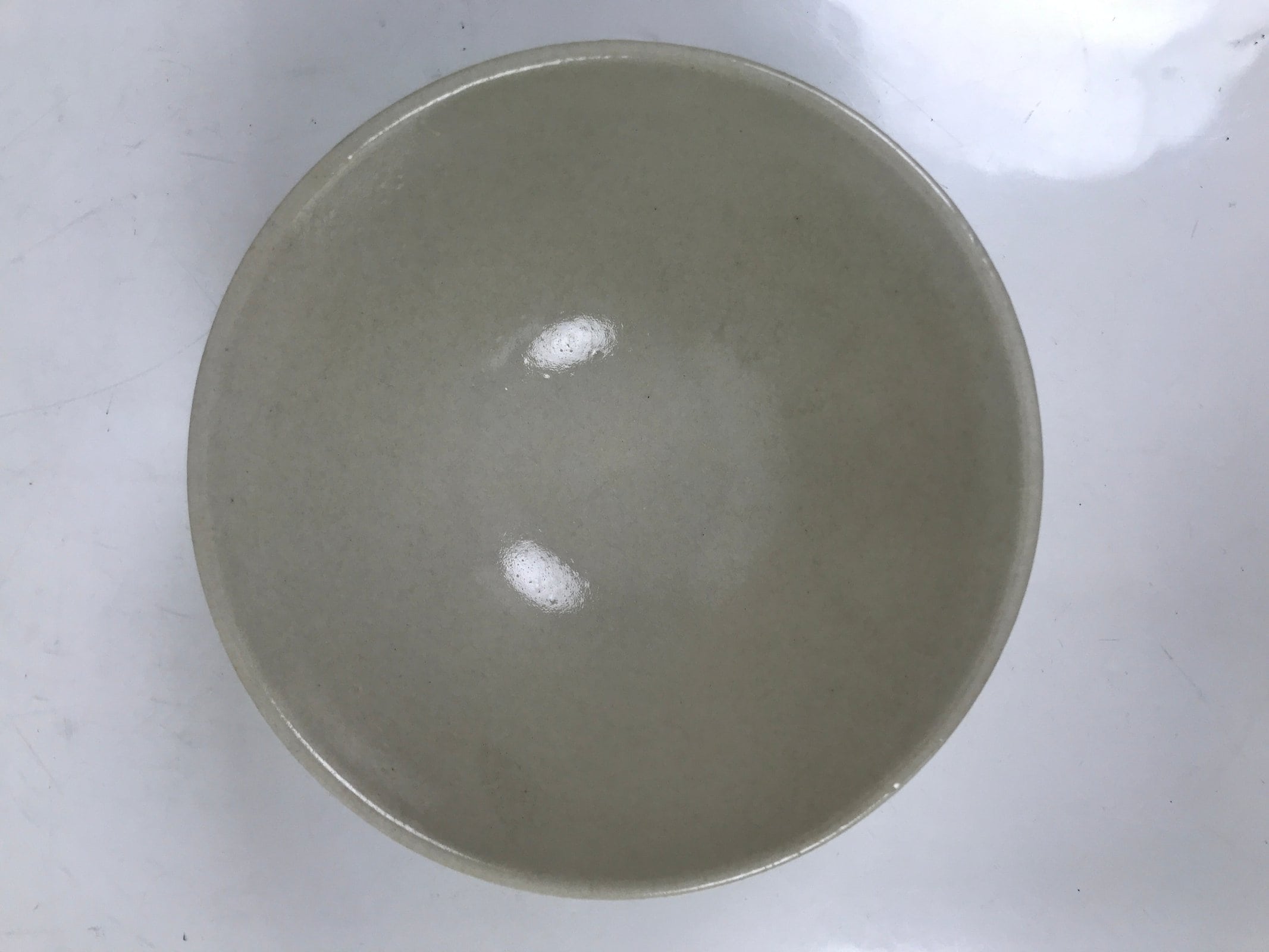 Japanese Ceramic Rice Bowl Owan Vtg Kobachi Beige Brown Leafy Plant Design Y394