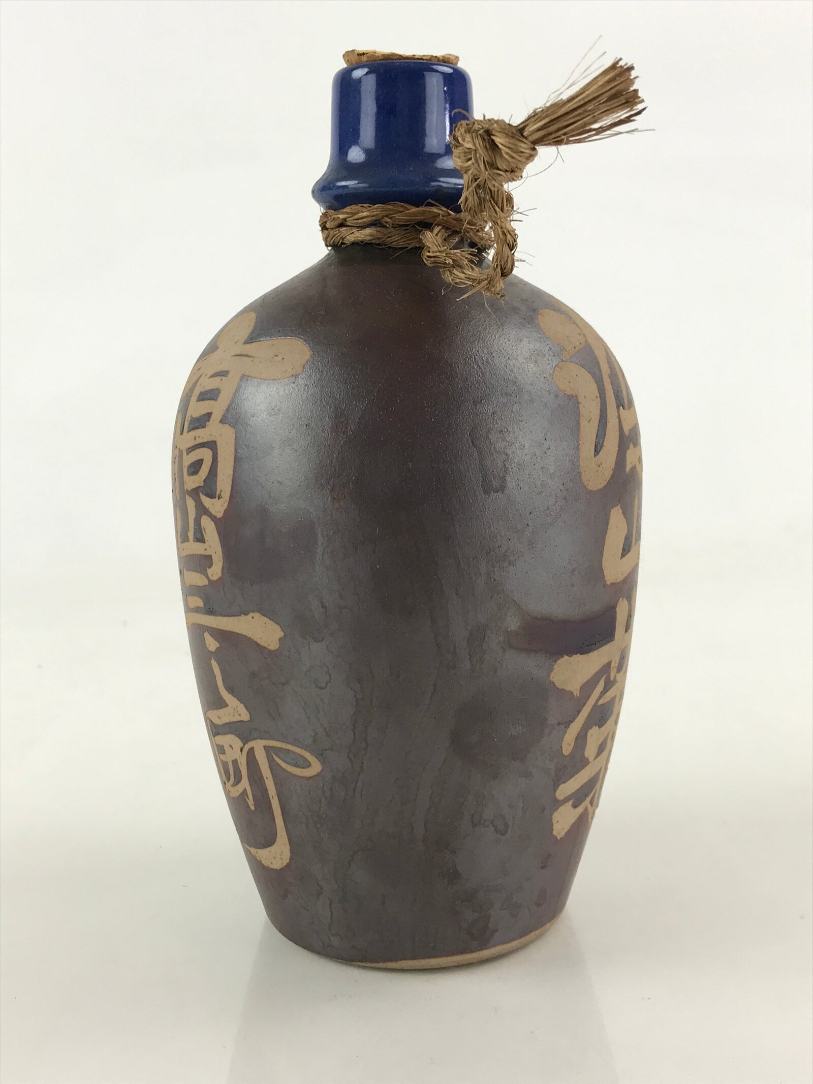 Japanese Ceramic Sake Bottle Sake Cup Tokkuri Sakebin Kanji Hida Takayama TS518