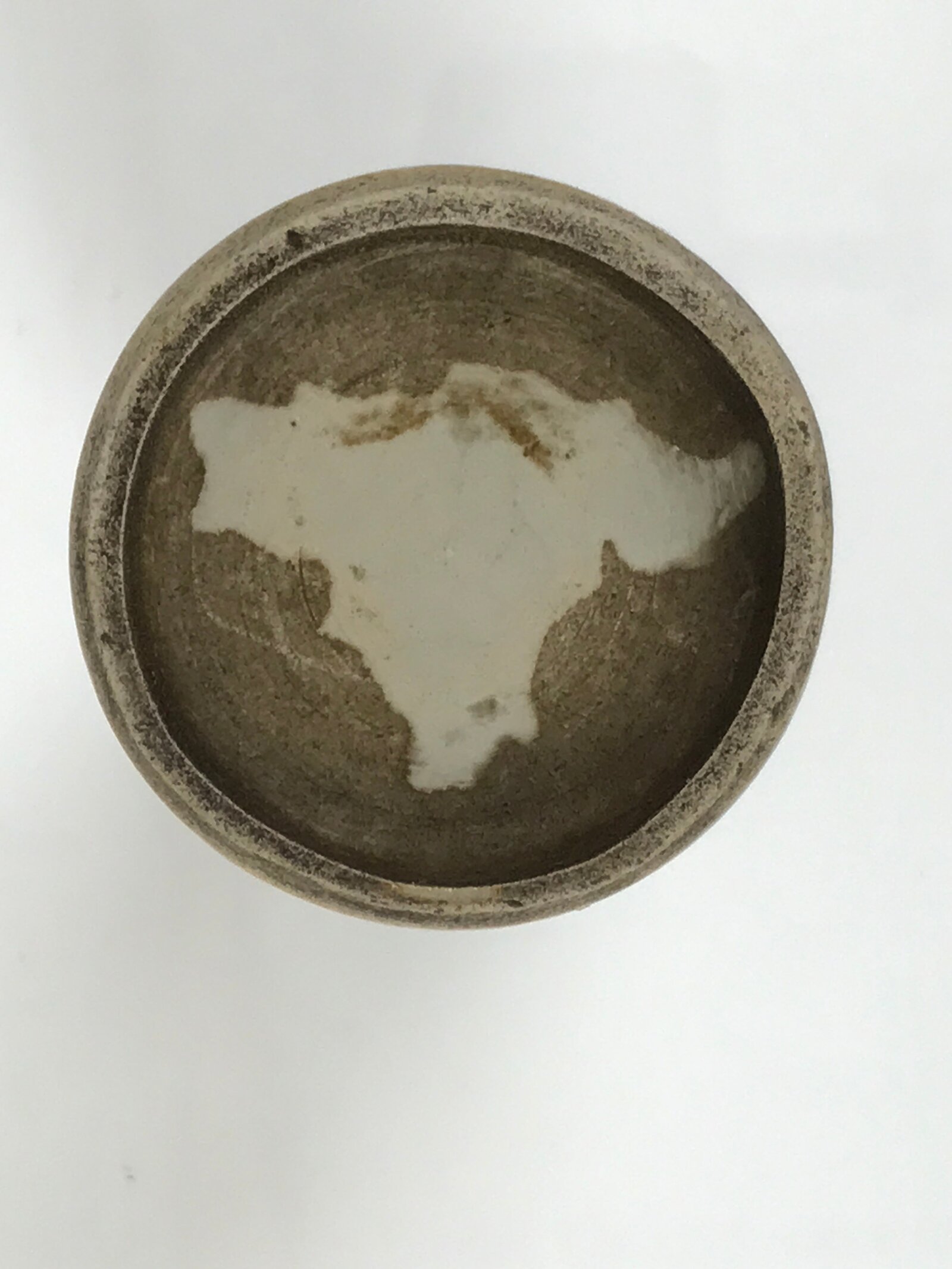 Japanese Ceramic Sake Bottle Tokkuri Pottery Sometsuke Gray Blue Sunflower TS836