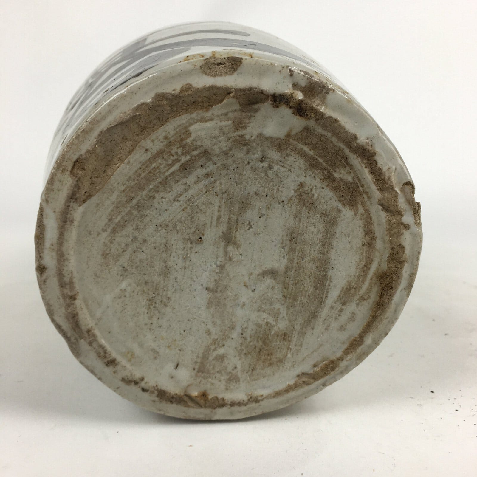 Japanese Ceramic Sake Bottle Vtg Kayoi Tokkuri Hand-Written Kanji TS309