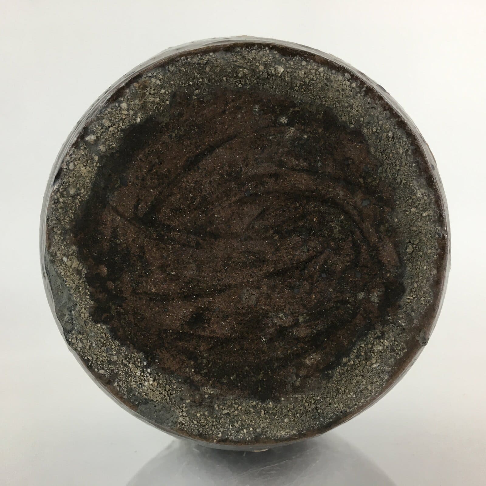 Japanese Ceramic Sake Bottle Vtg Kayoi Tokkuri Hand-Written Kanji TS419