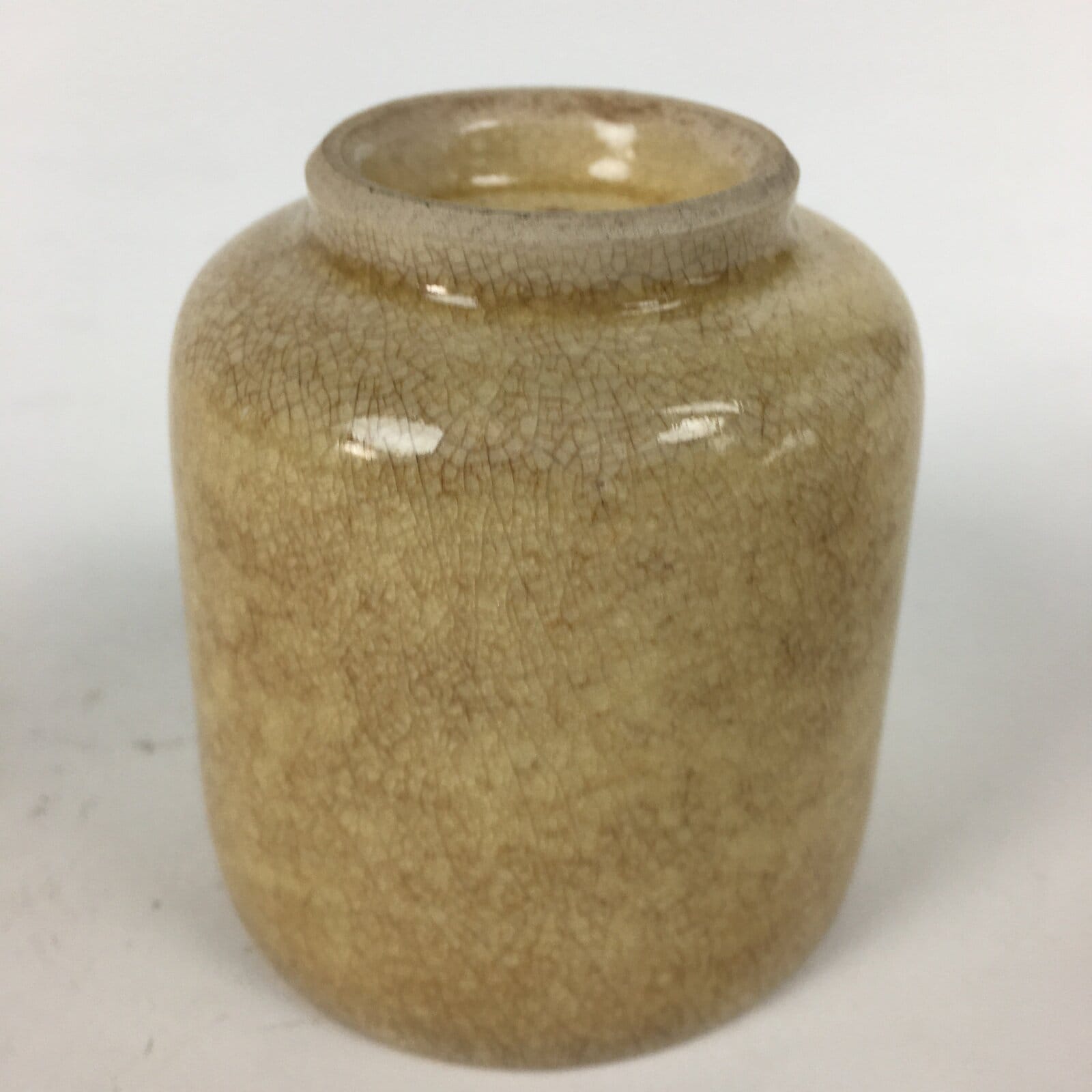 Japanese Ceramic Satsuma Ware Teacup Yunomi Vtg Hand Drawn Sencha TC292