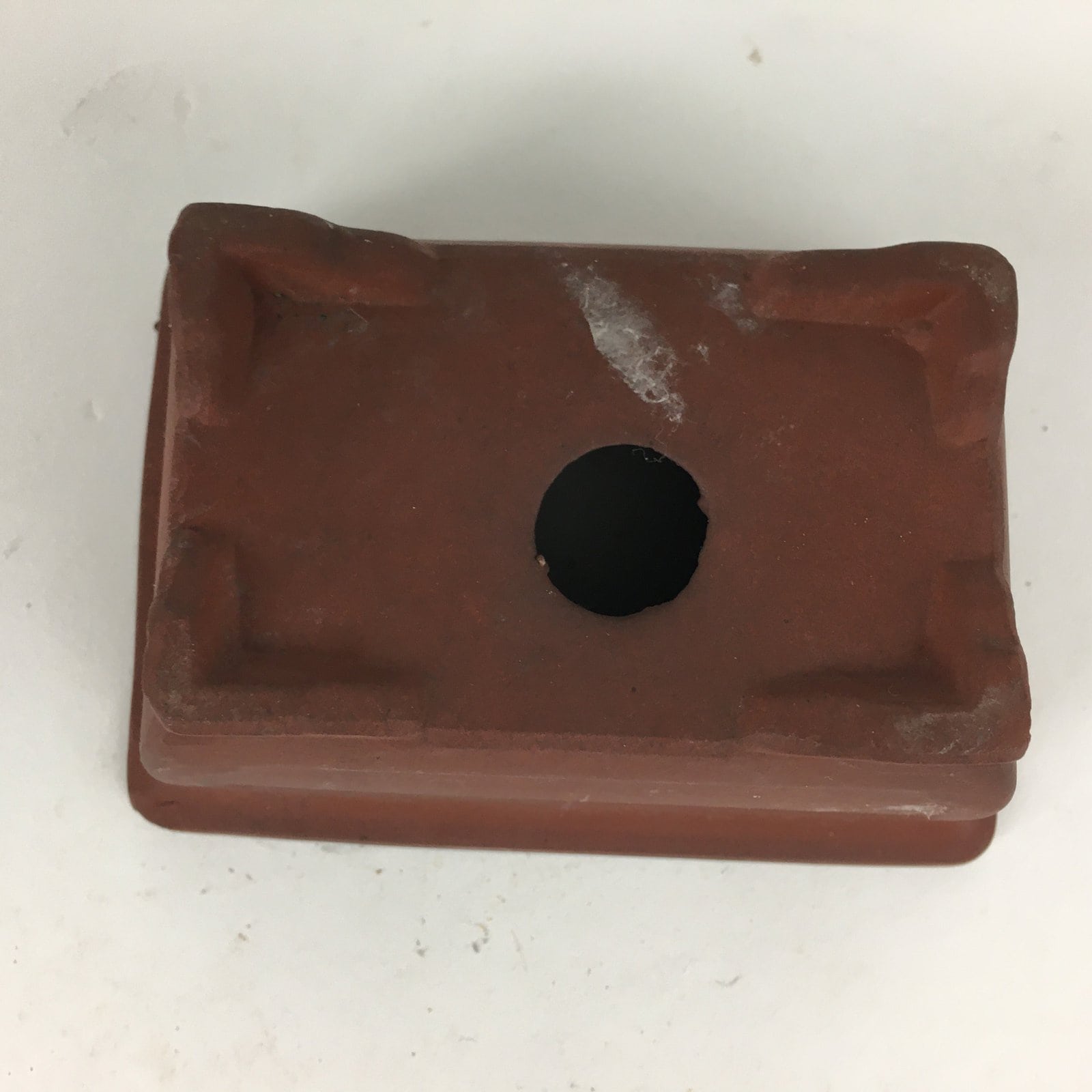 Japanese Ceramic Small Bonsai Pot Vtg Pottery House Plant Flower Pot Brown PP876