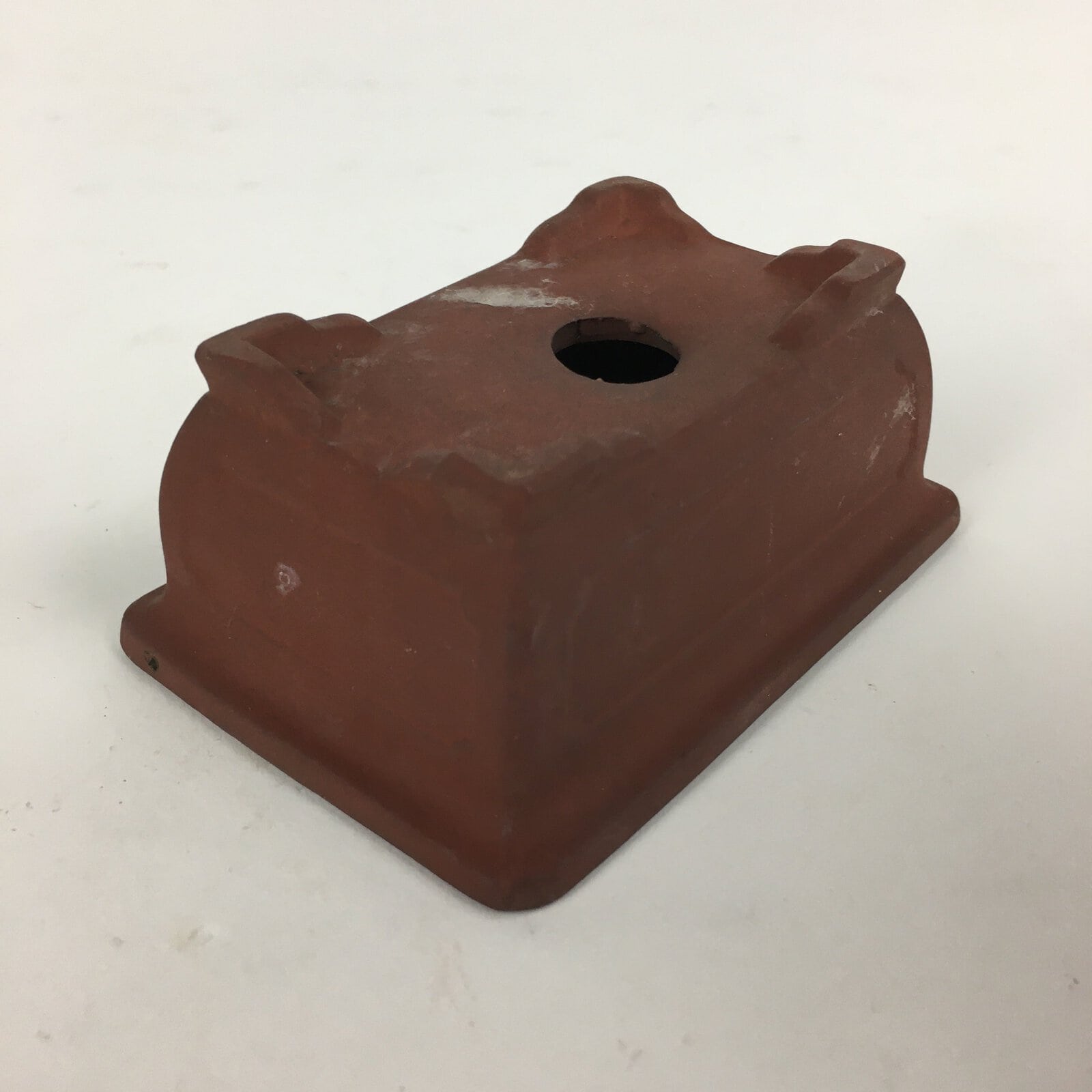 Japanese Ceramic Small Bonsai Pot Vtg Pottery House Plant Flower Pot Brown PP876